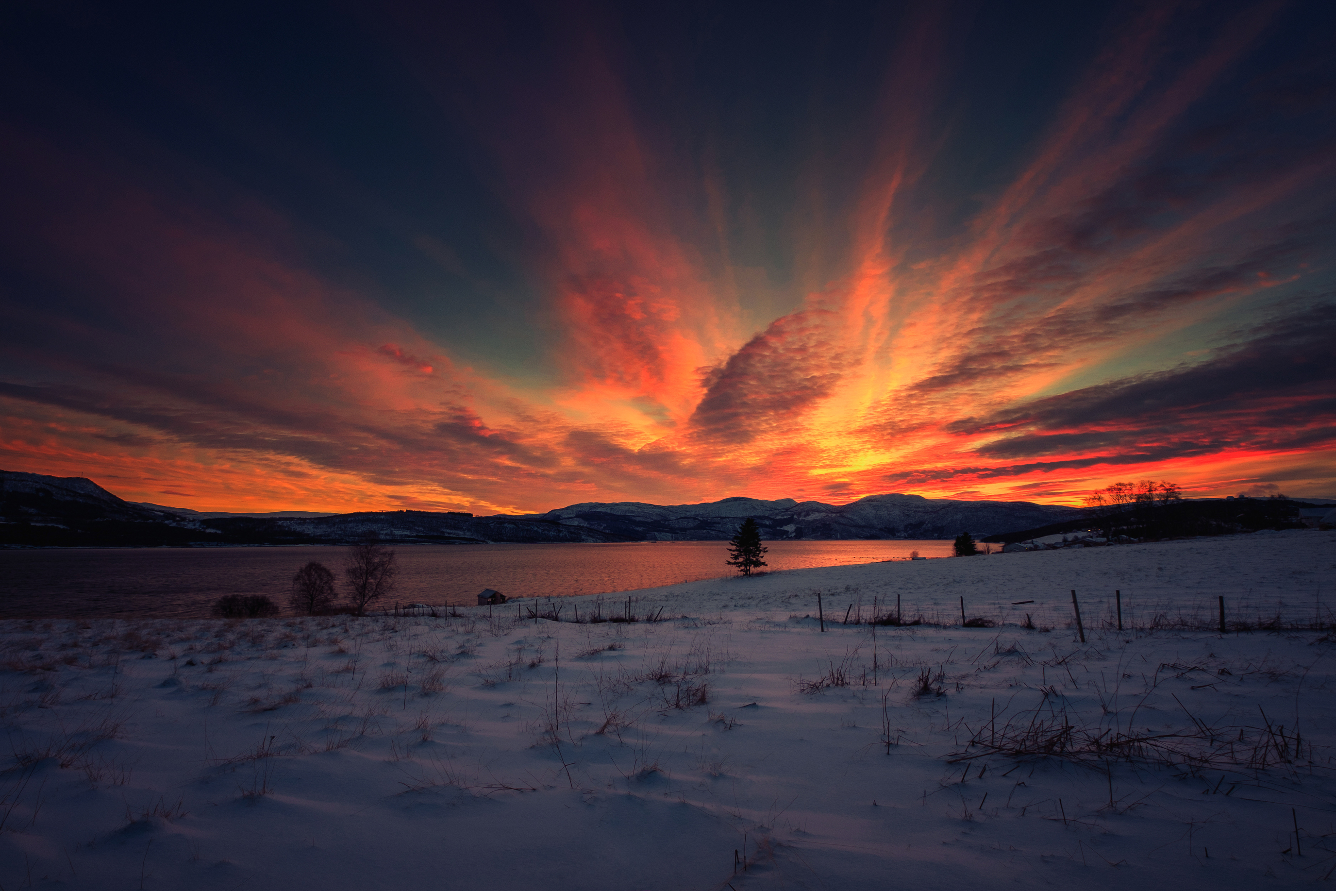 Winter Sunrise Lake Wallpapers - Wallpaper Cave