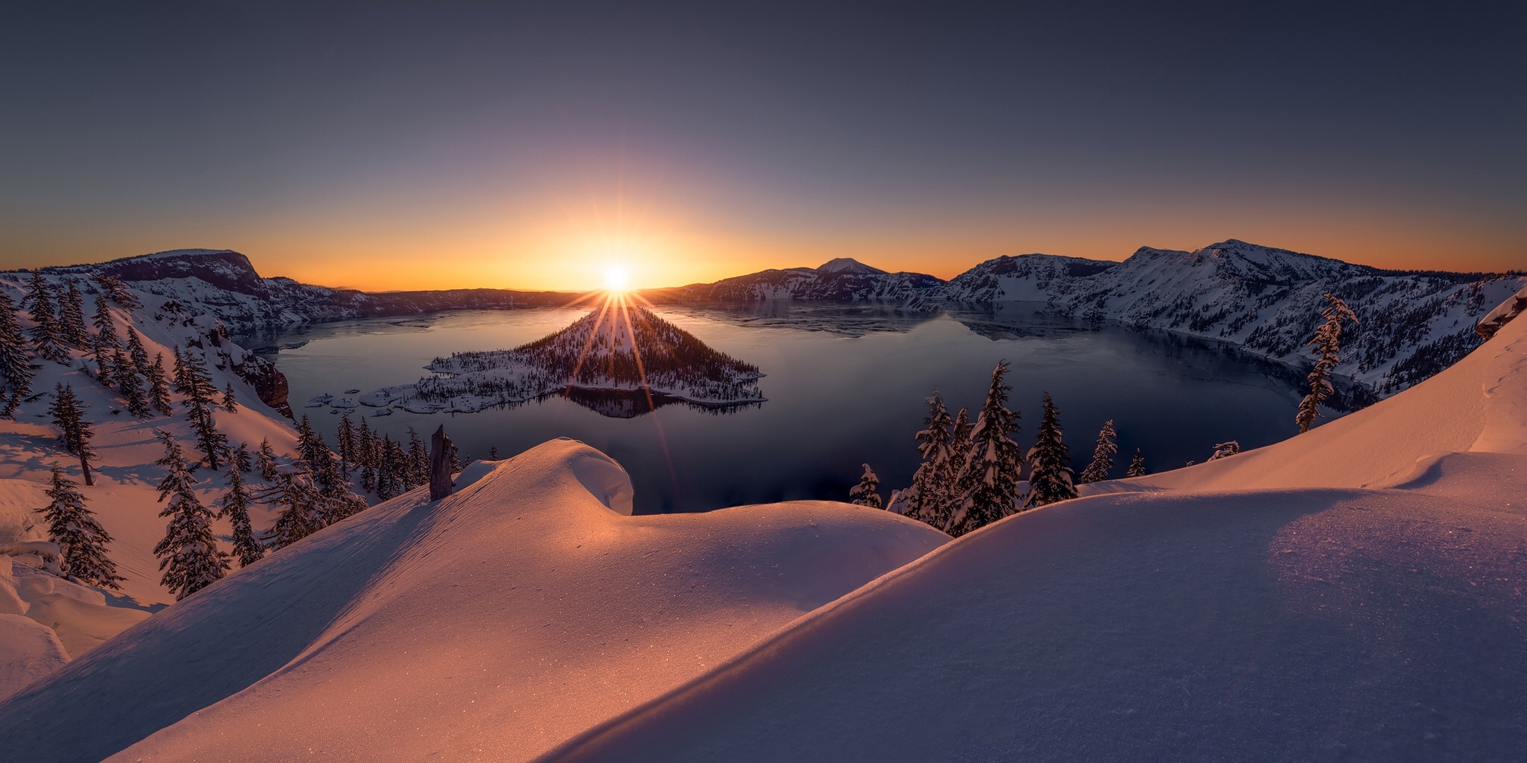 Winter Sunrise Lake Wallpapers - Wallpaper Cave