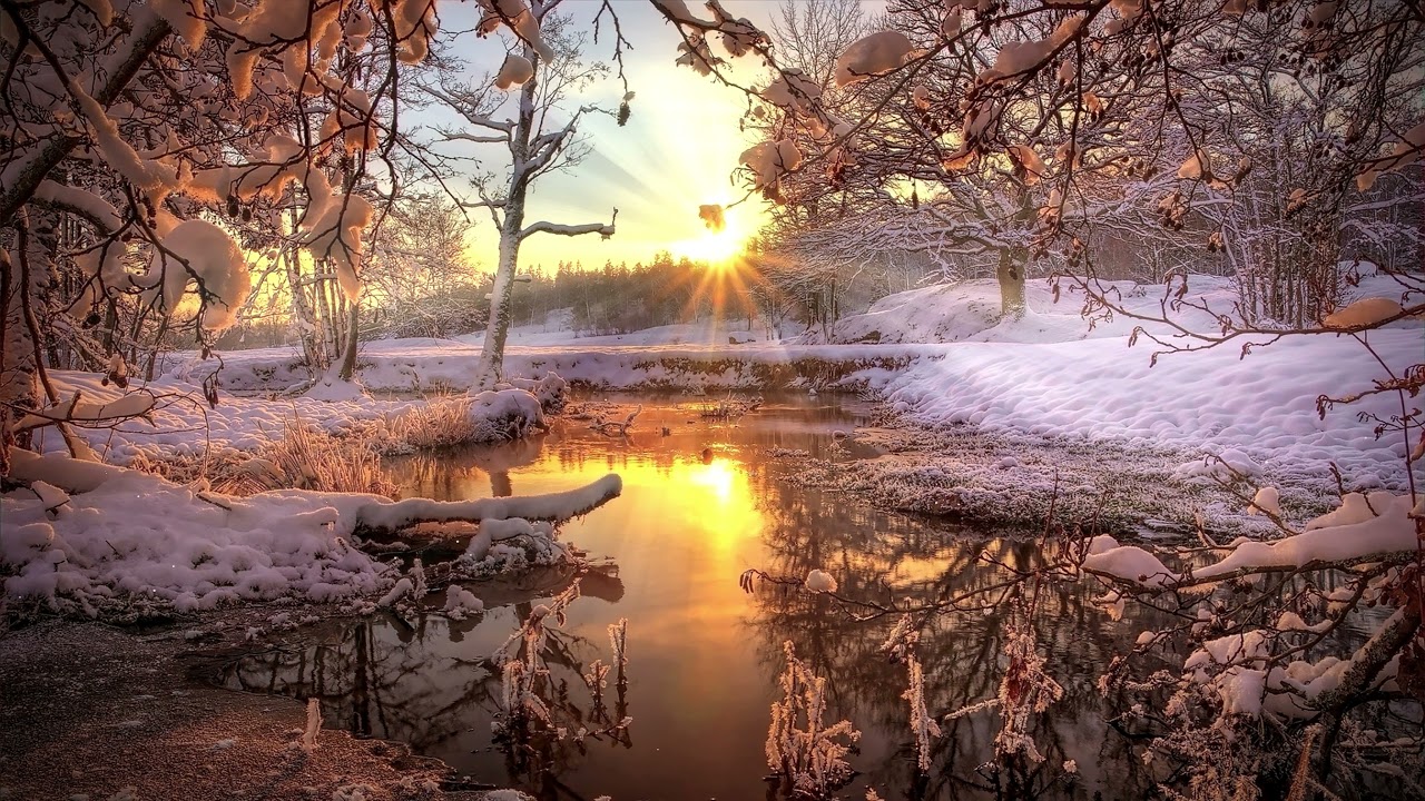 Winter Sunrise Lake Wallpapers - Wallpaper Cave