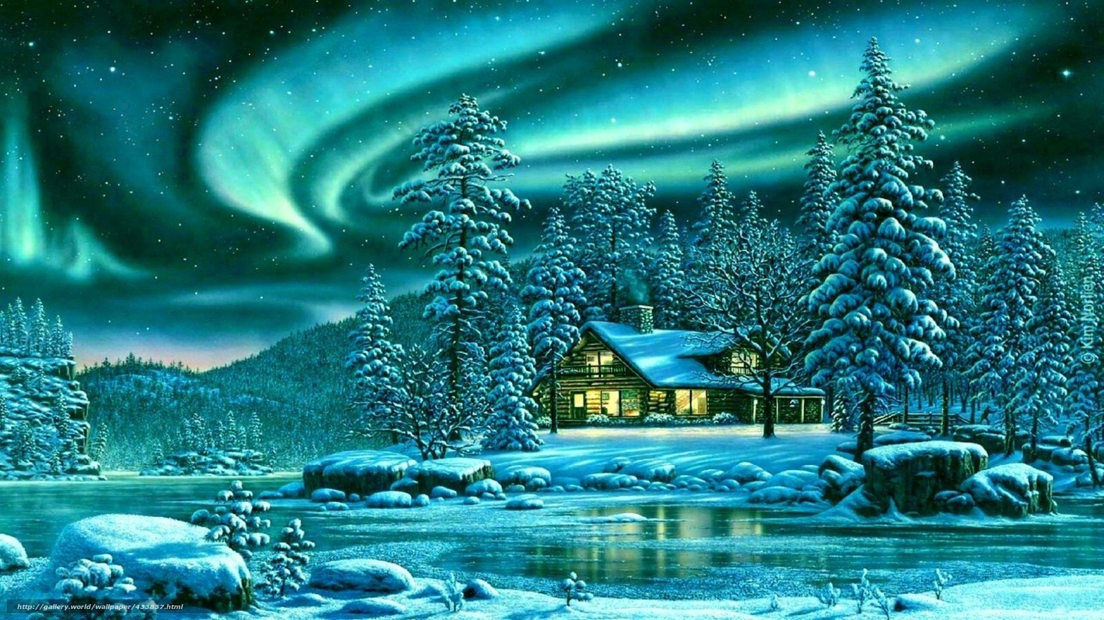 Download wallpaper nature, Winter