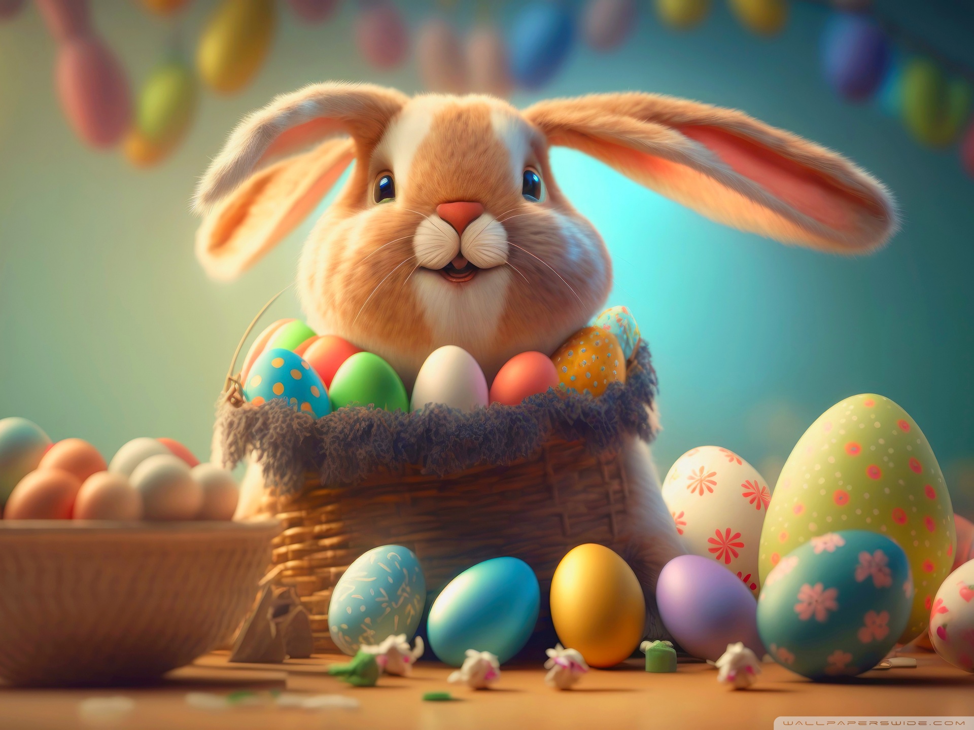 Happy Easter Bunny Ultra HD Desktop
