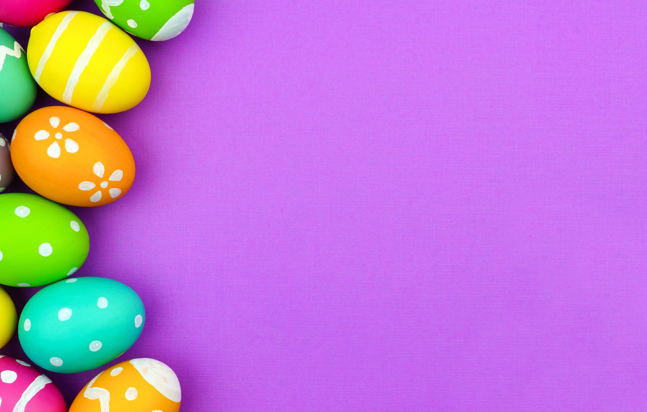 Colored Easter Egg HD Background