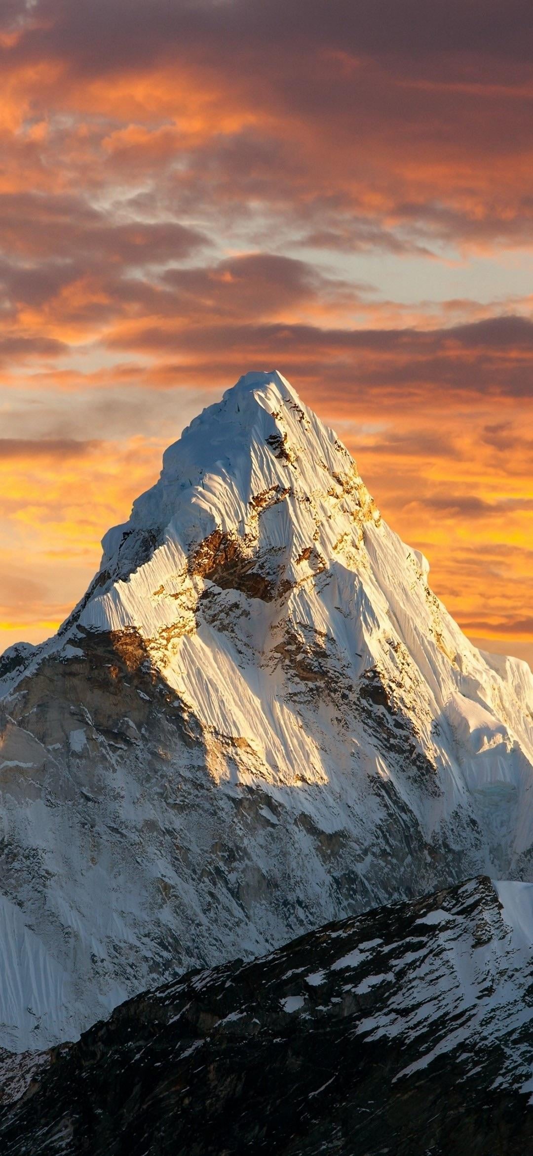 Wallpaper snow mountain HQ, r