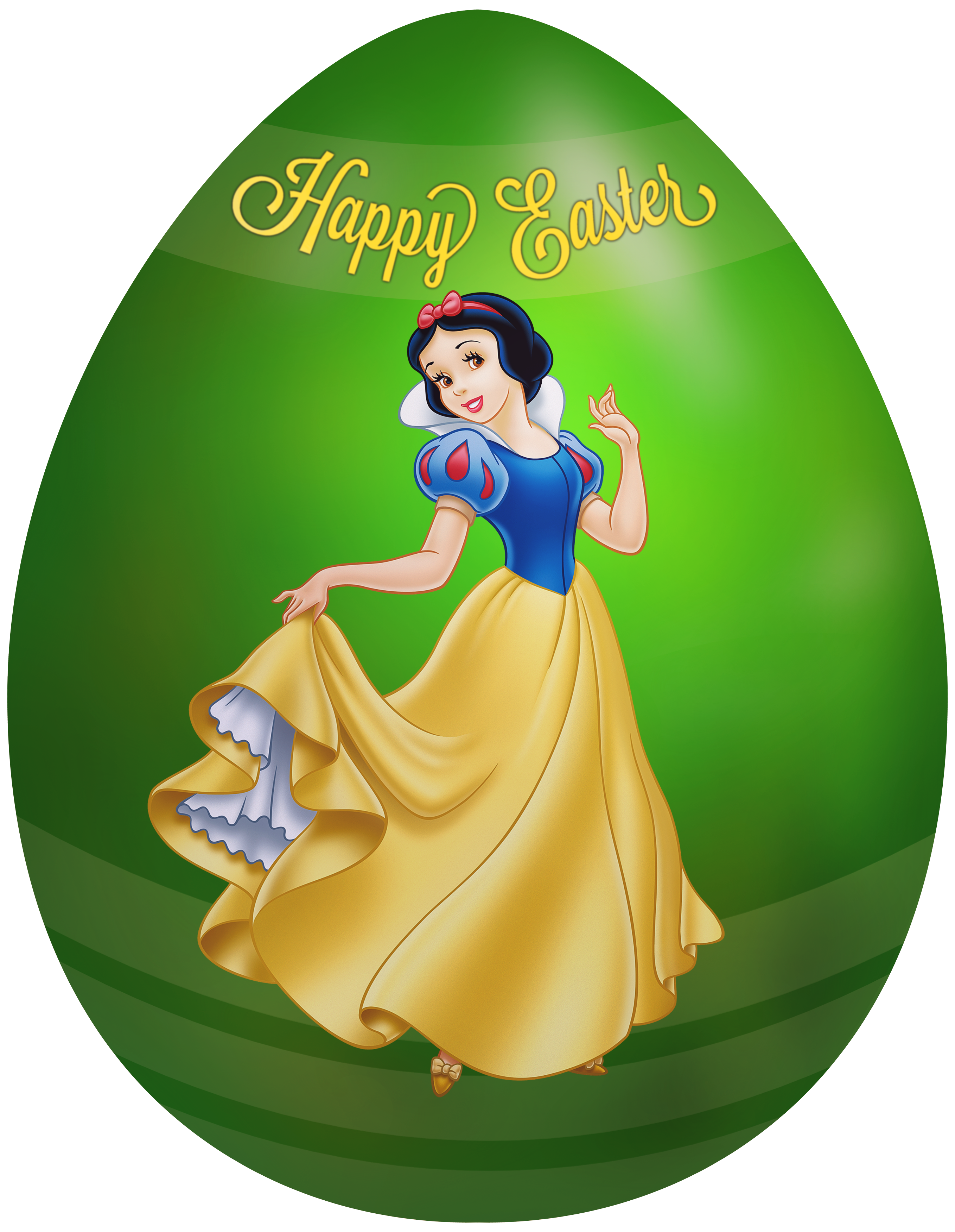 Kids Easter Egg Snow White PNG Clip Art