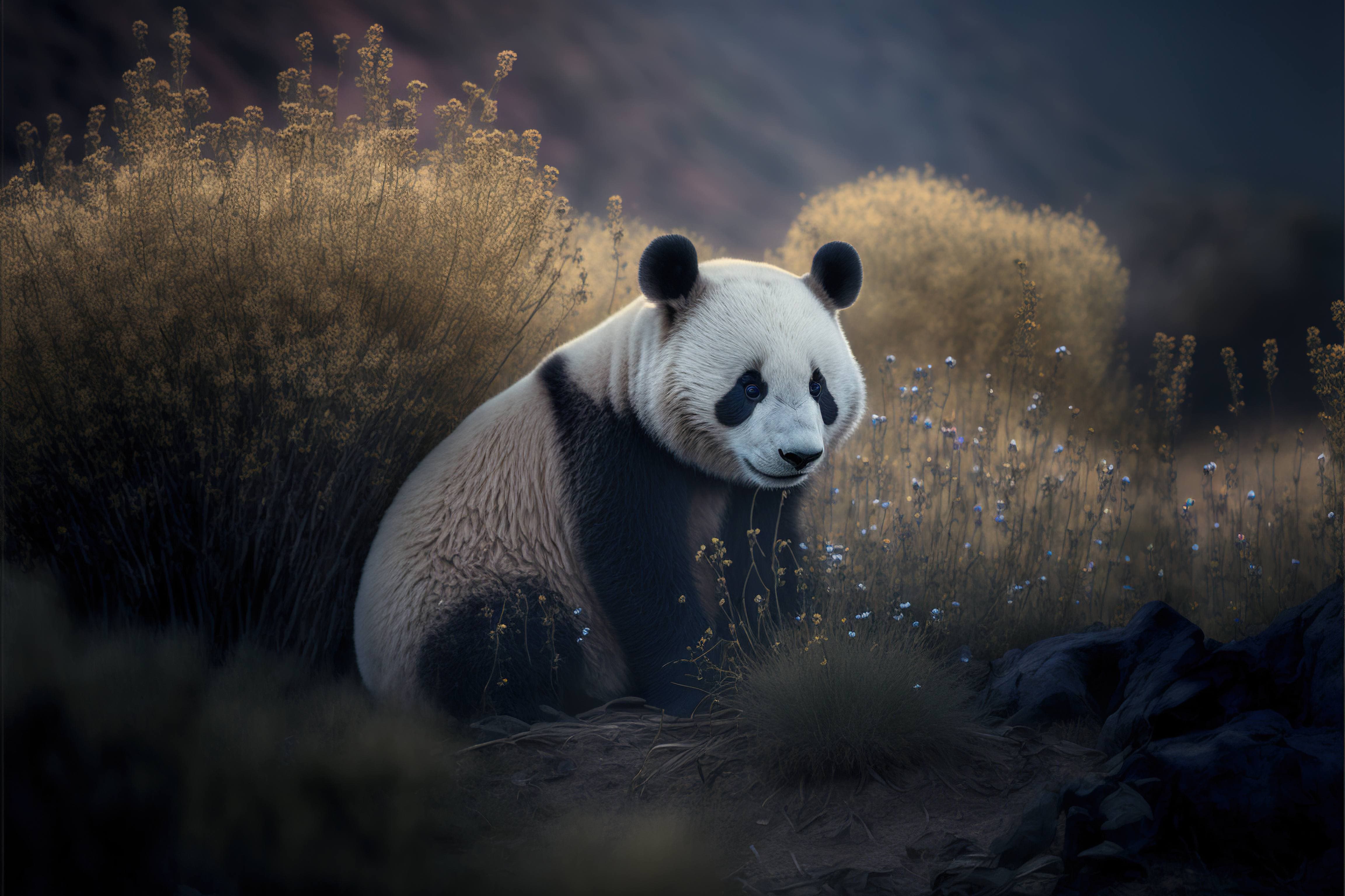Wild pandas are nature's most stunning