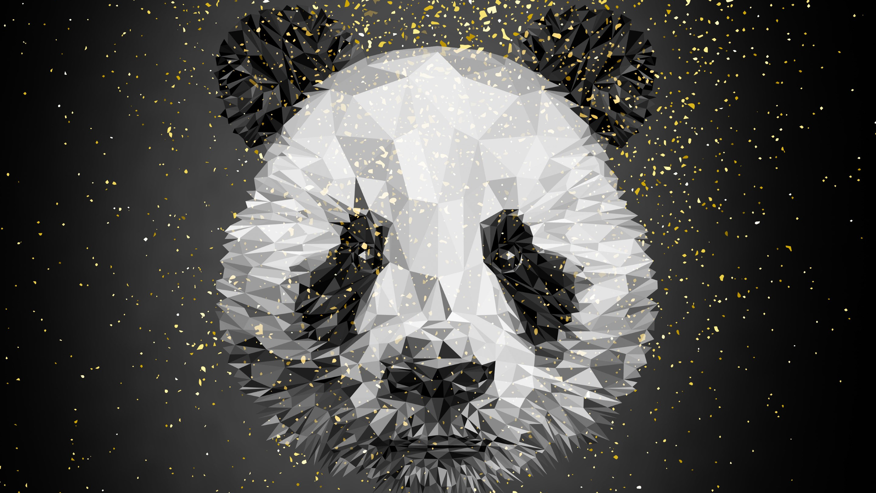 Panda bear illustration 2880x1620