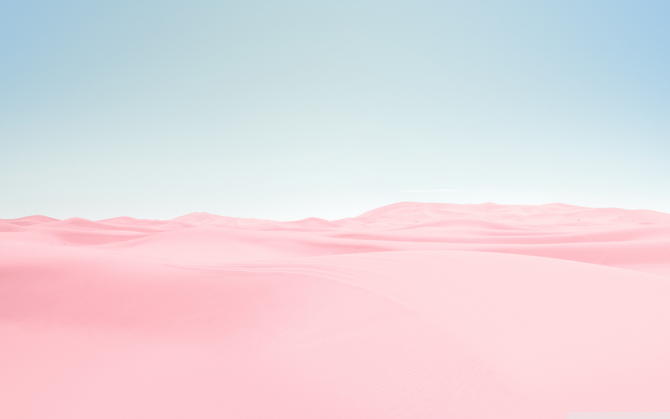 Pink Desert, Blue Sky Ultra HD Desktop