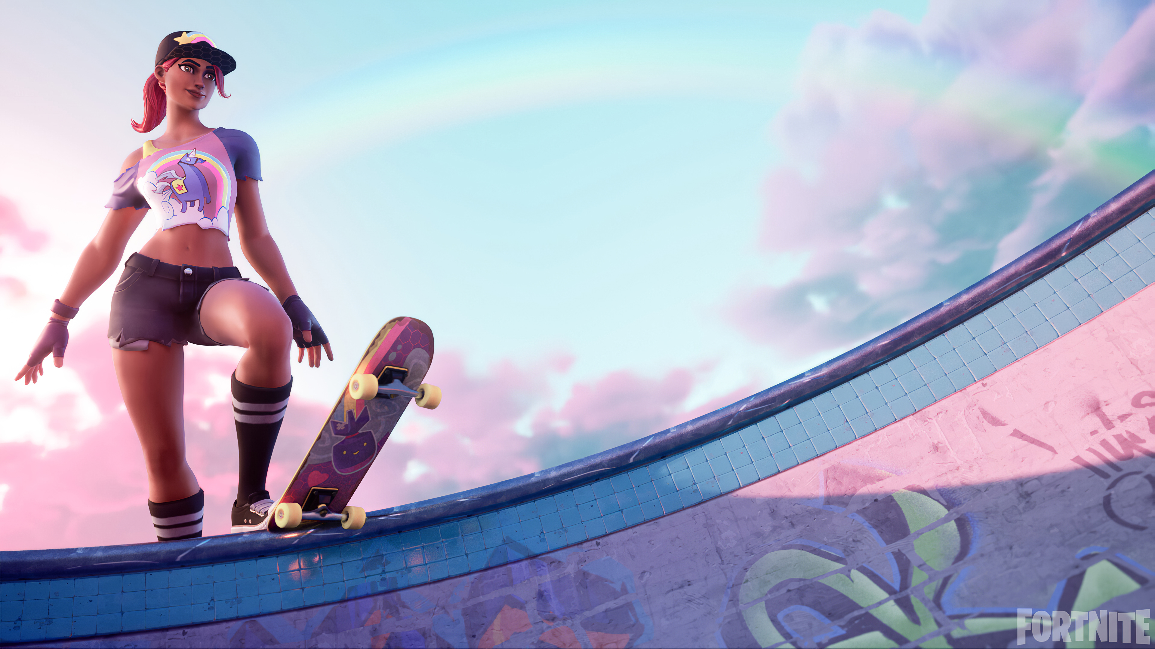 Fortnite Skateboarder Wallpaper, HD