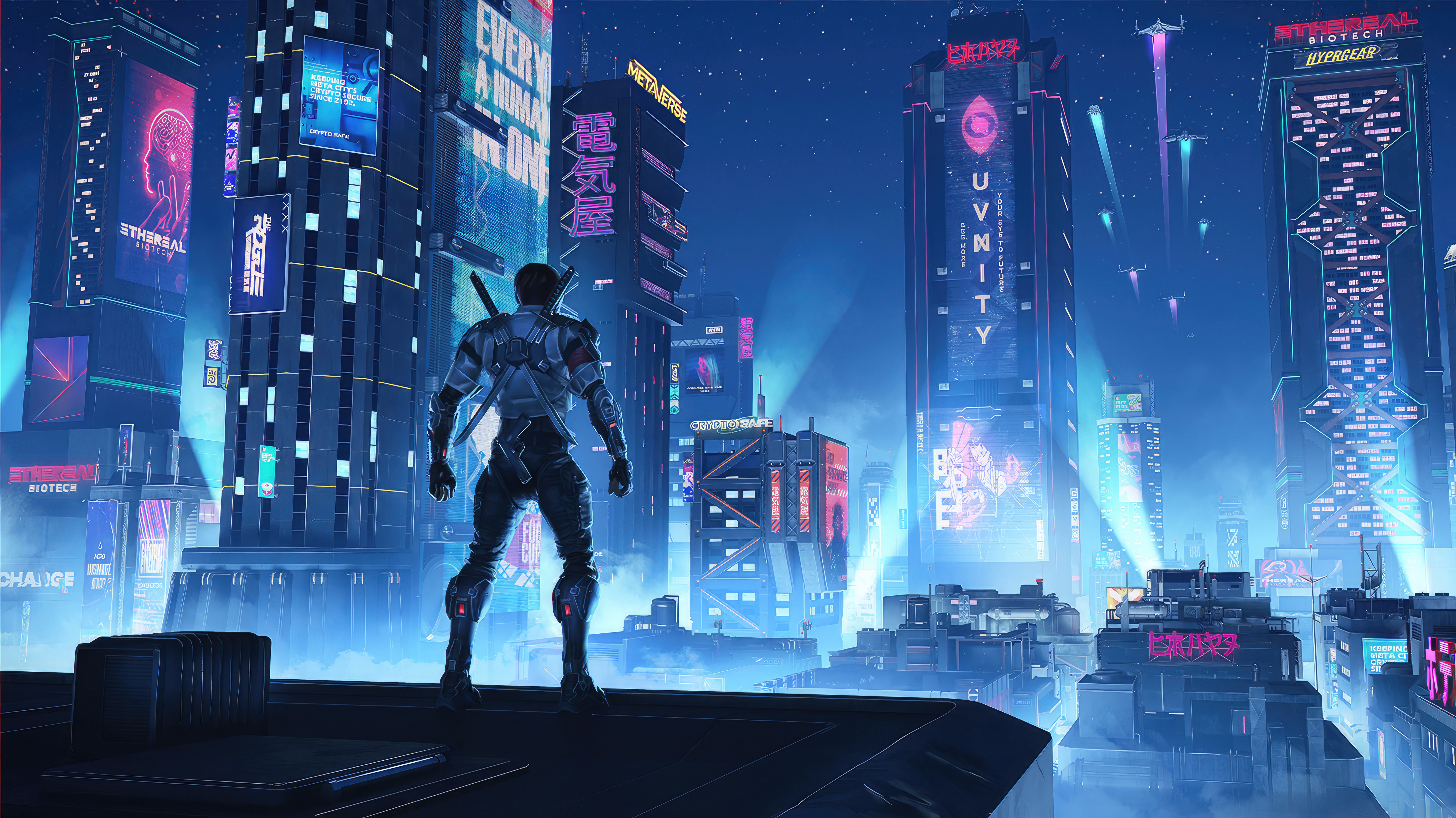 Cyber City 5k Wallpaper, HD