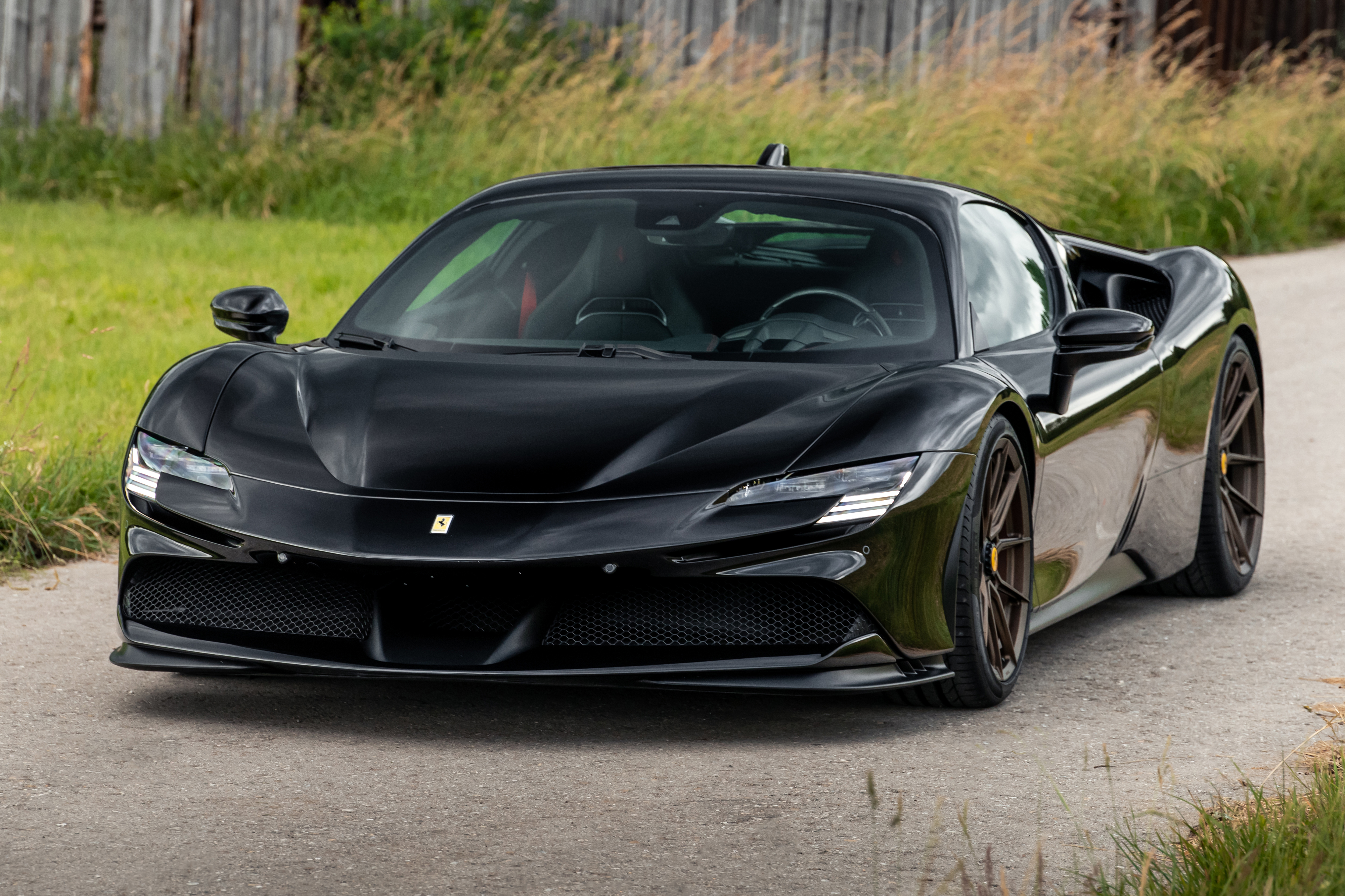 Black 2021 Novitec Ferrari SF90 Stradale