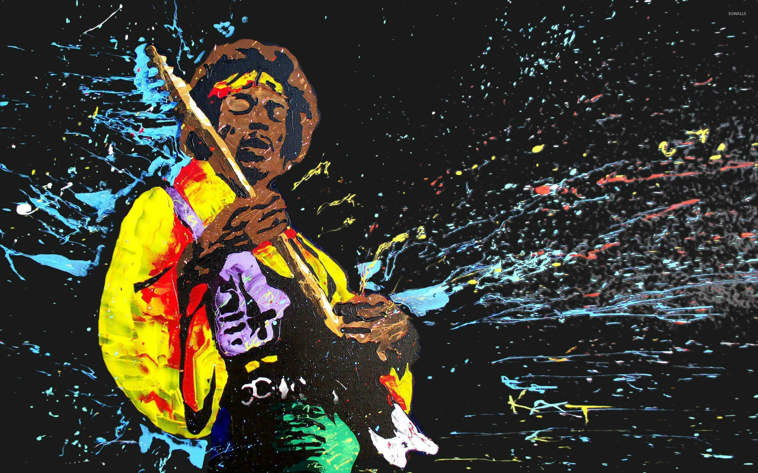 Jimi Hendrix Painting wallpaper