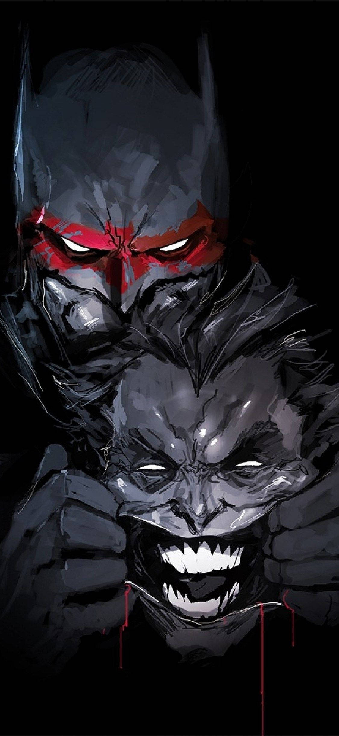 Batman And Joker iPhone X Wallpaper