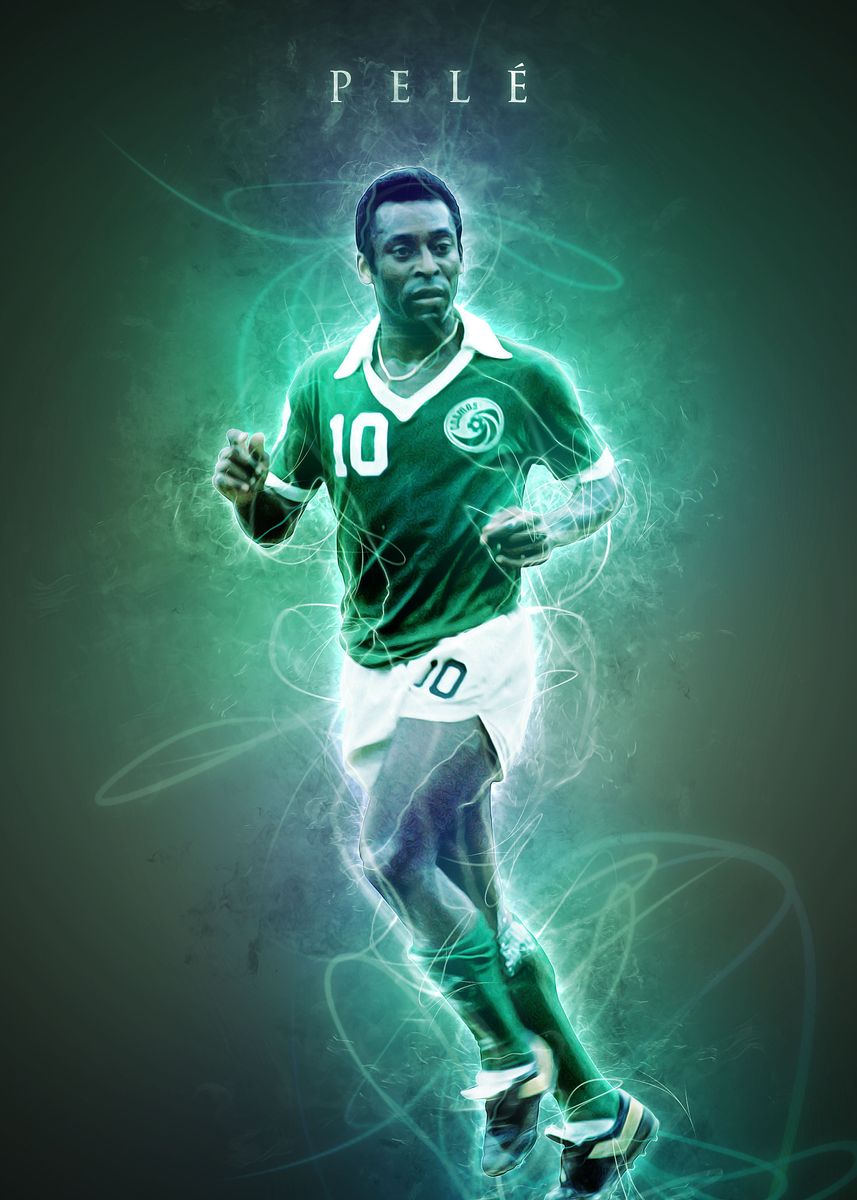 Pele' Poster, picture, metal print