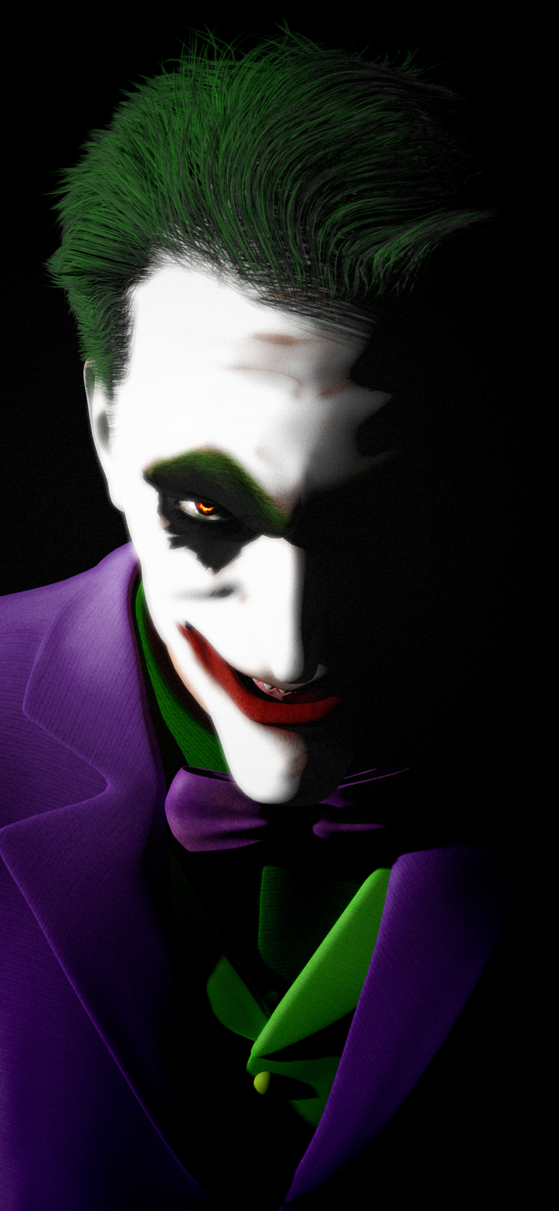 Download wallpaper 1125x2436 joker