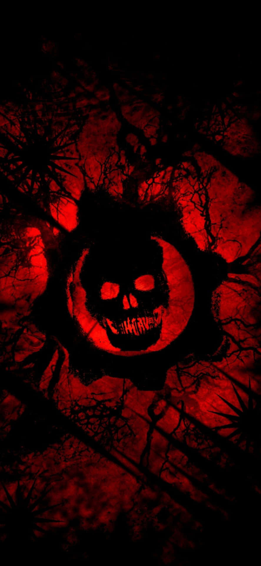 Download gears of war logo in red and black