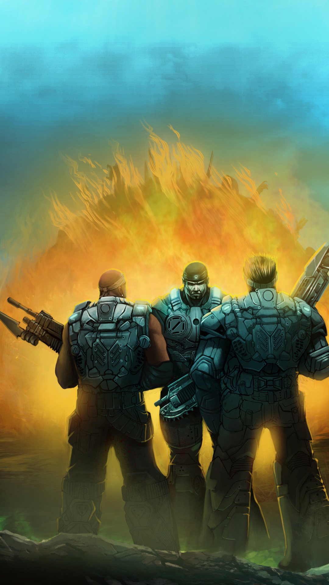 Gears Of War 4k iPhone 7, 6s, 6