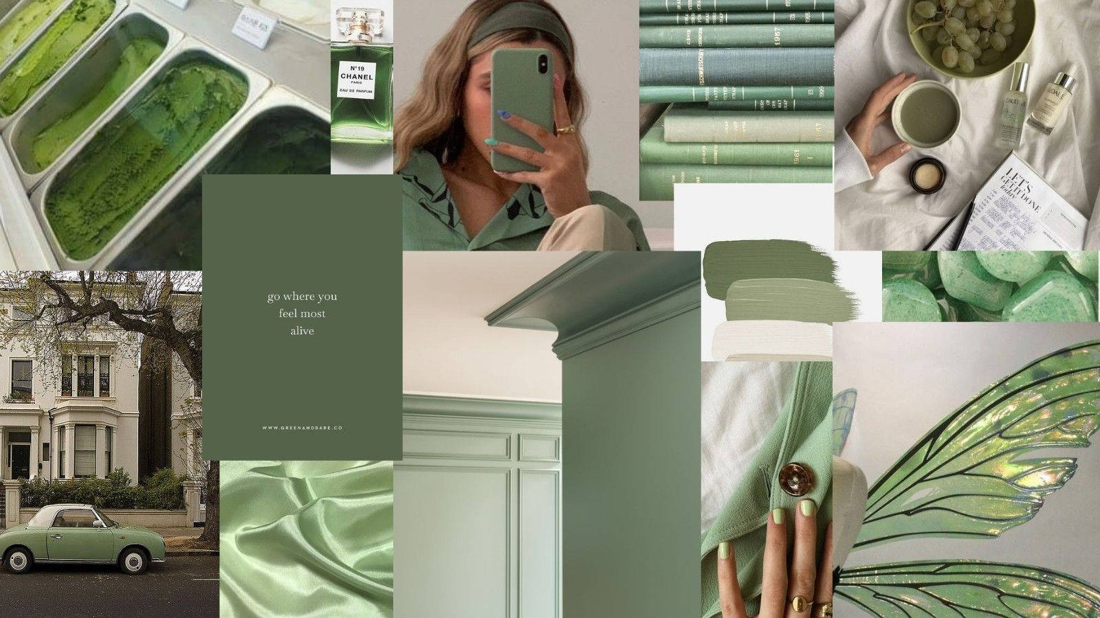 Download Sage Green Random Collage