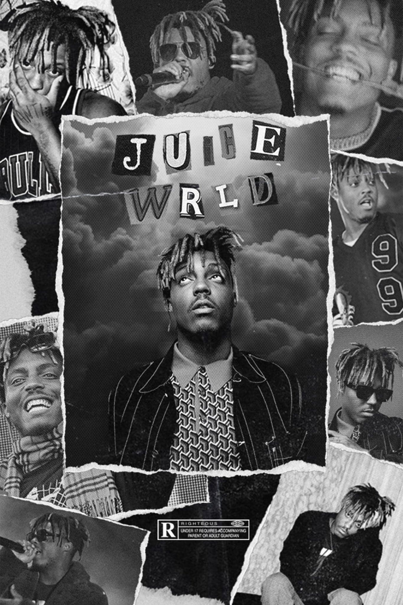 Juice Wrld 'Black Collage' Poster