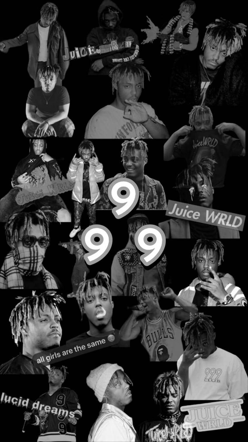 Download Juice Wrld Black Collage Phone