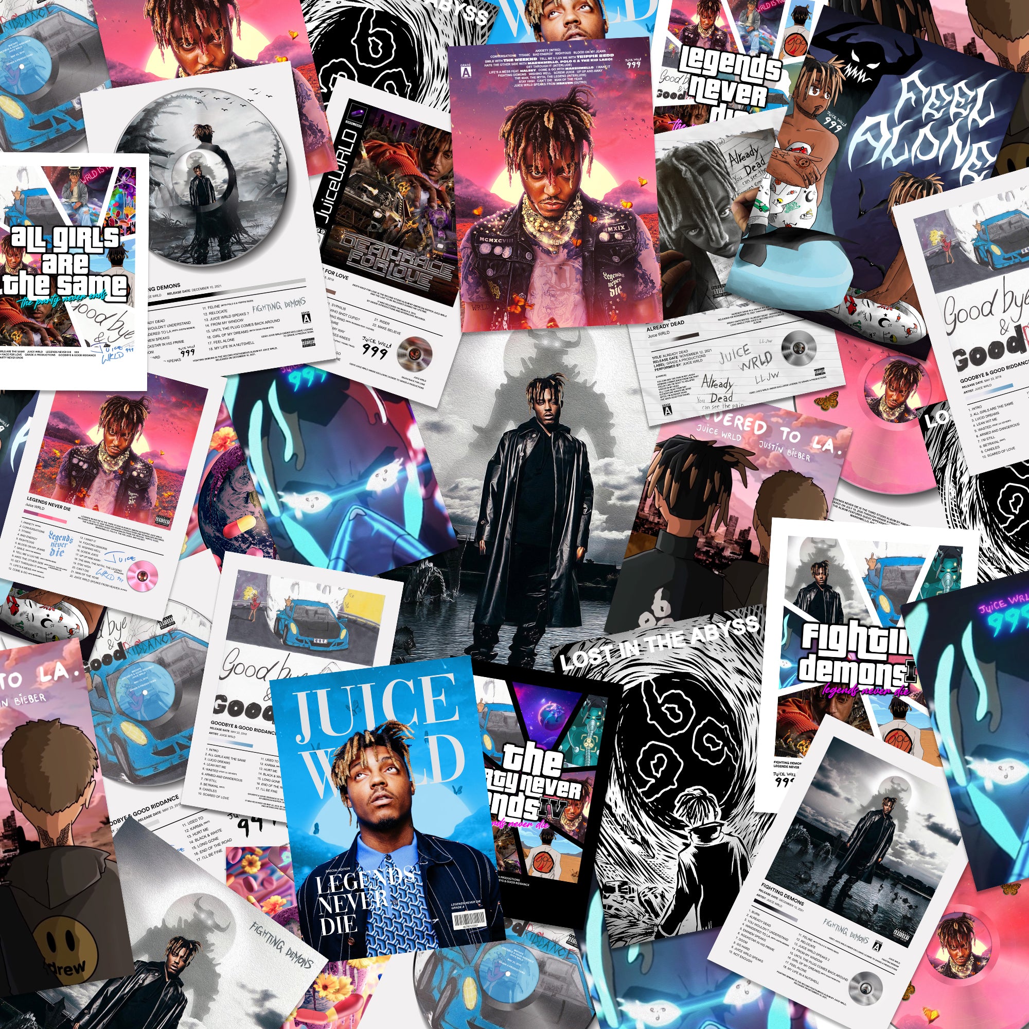 Juice WRLD Albums Poster Bundle