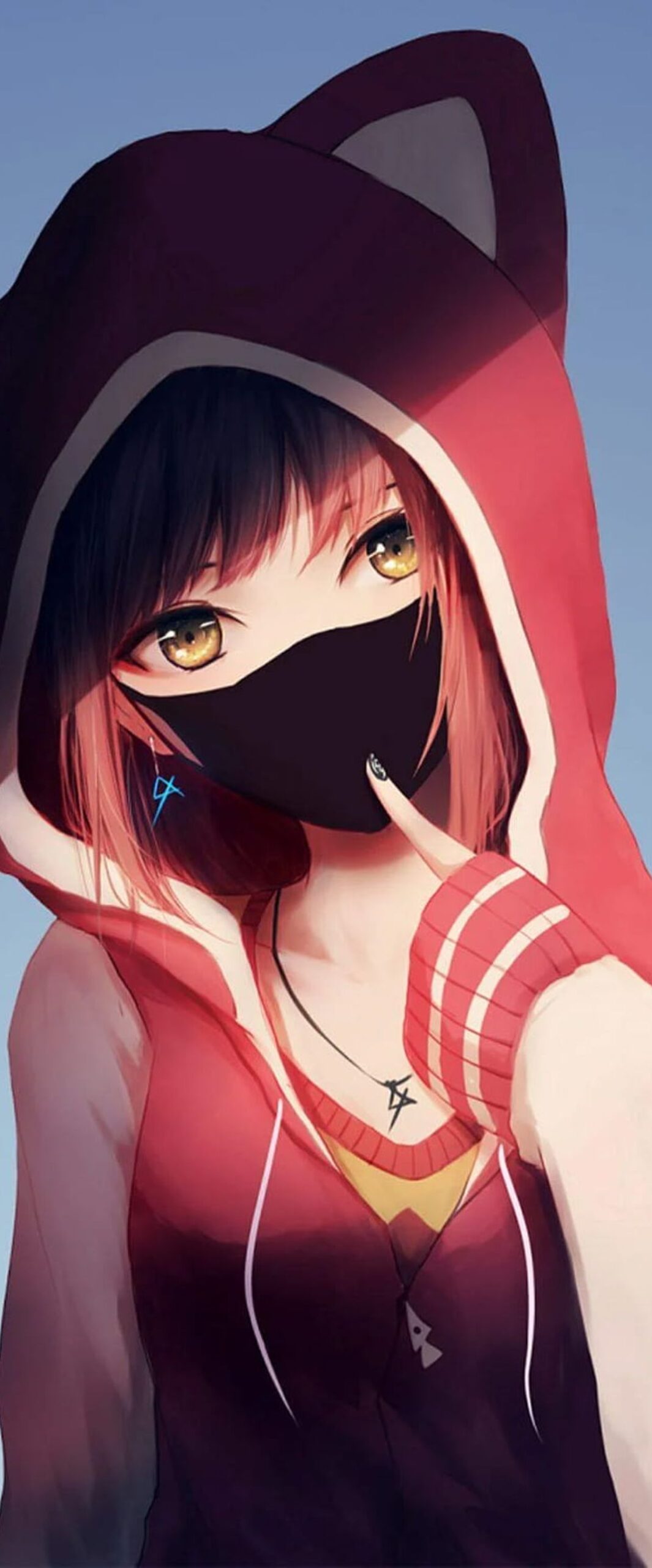 Best Anime Hoodie Girl iPhone