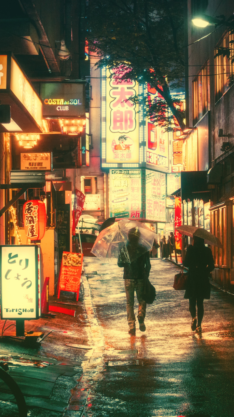 City, Neon, Japan