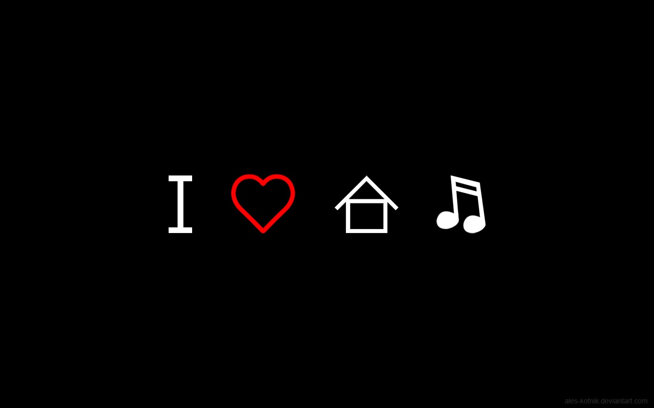 I Love House Music wallpaper