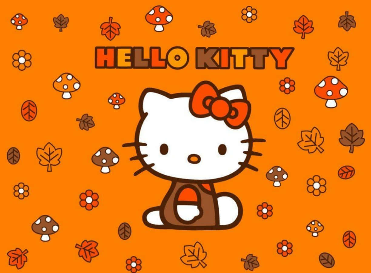 Download Hello Kitty Laptop Fall Aesthetic Wallpaper