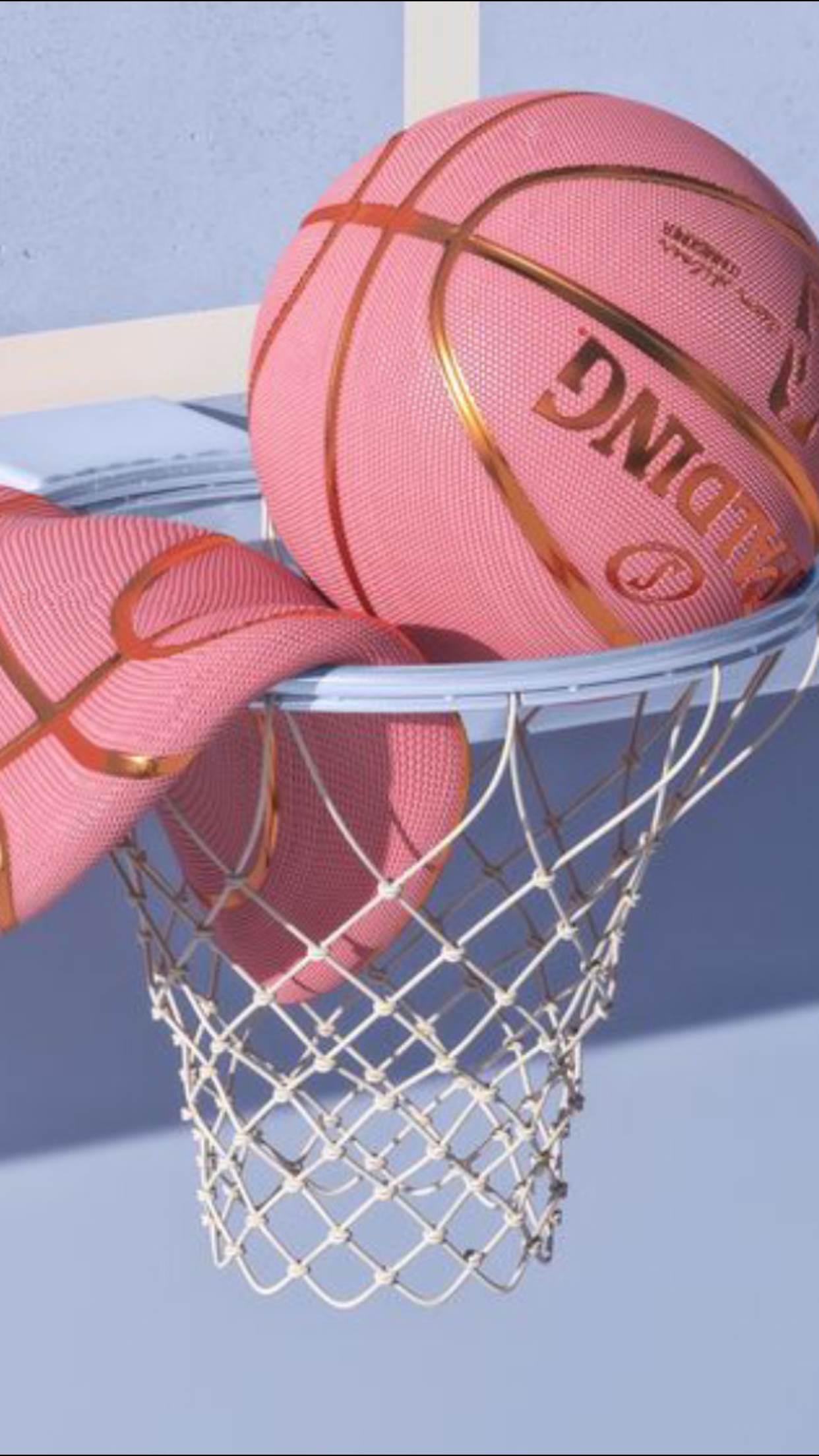 Pastel Aesthetic. Pink Basketball