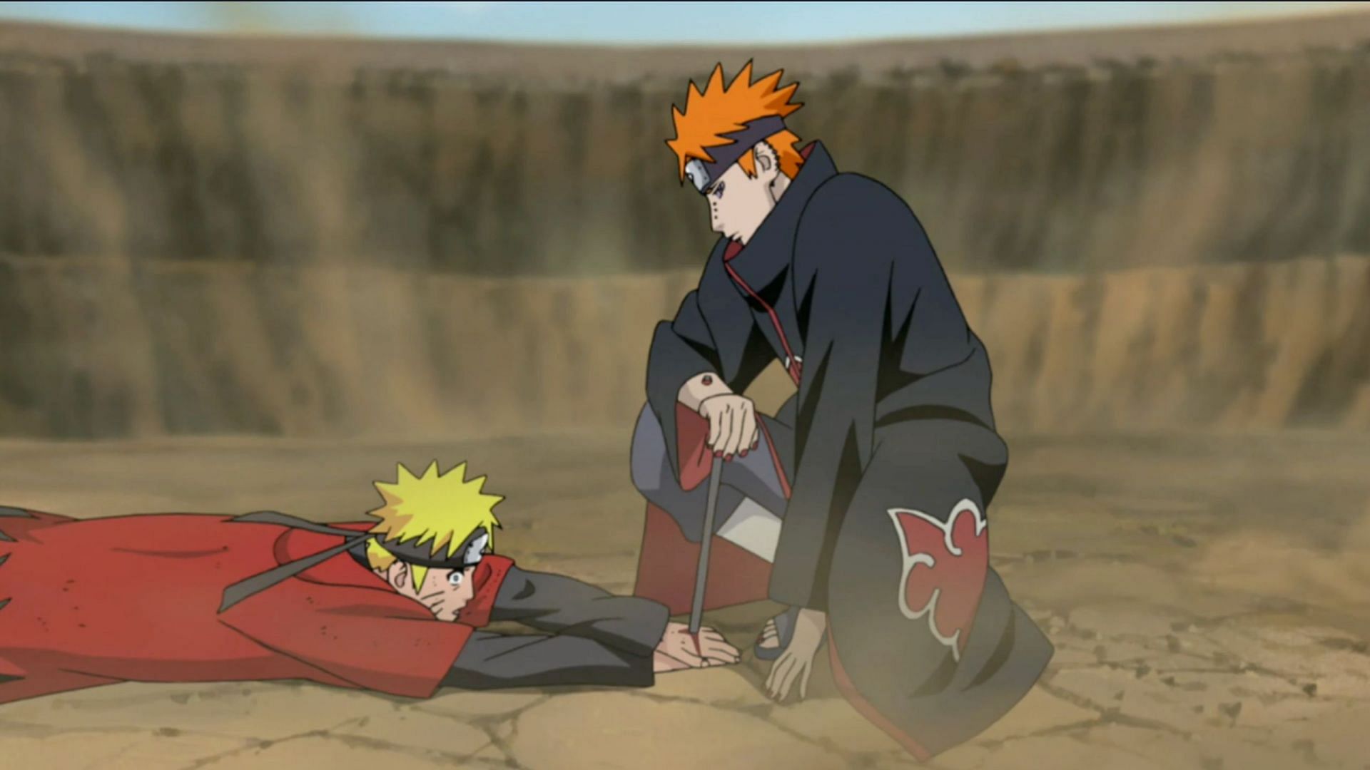 In what episode does Naruto fight Pain