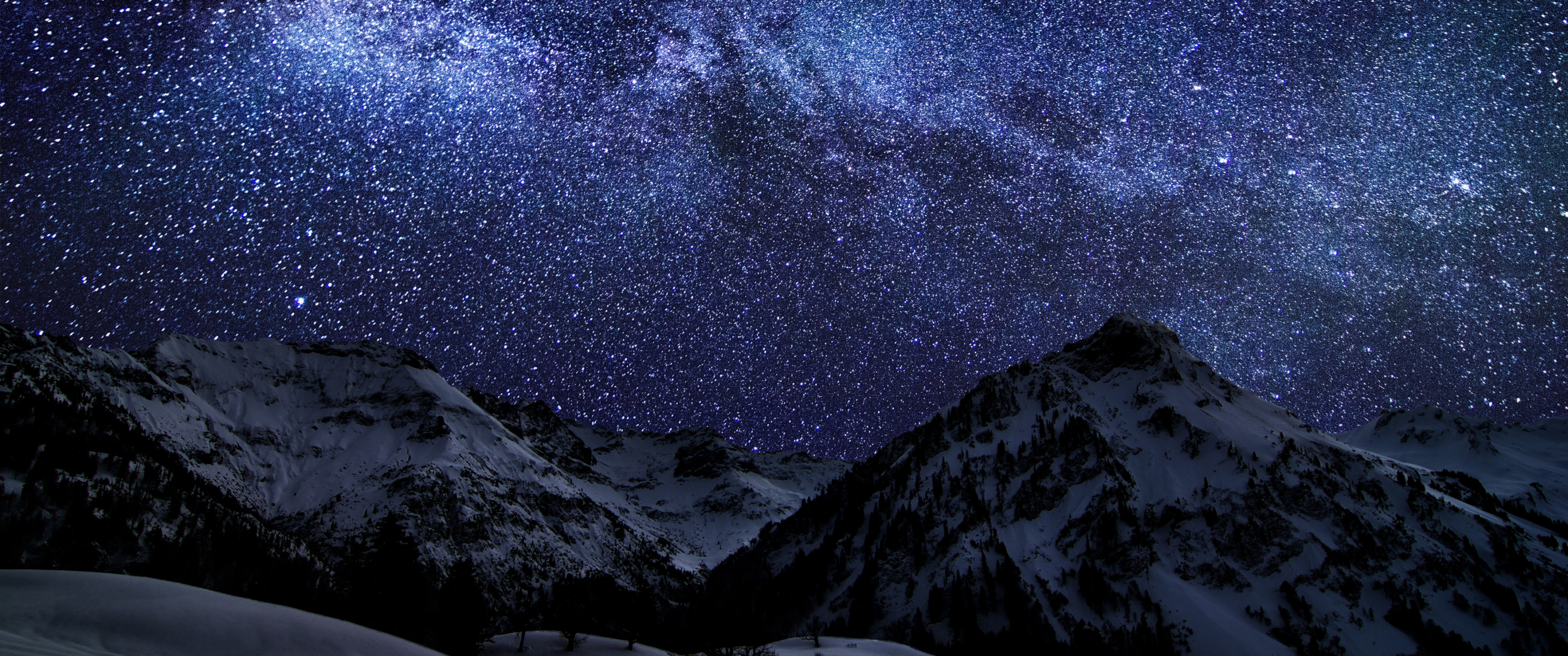 Glacier mountains Wallpaper 4K, Milky