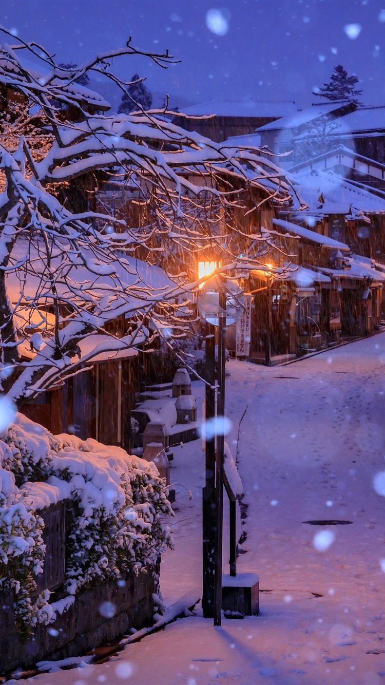 Kyoto, Japan. iPhone wallpaper winter