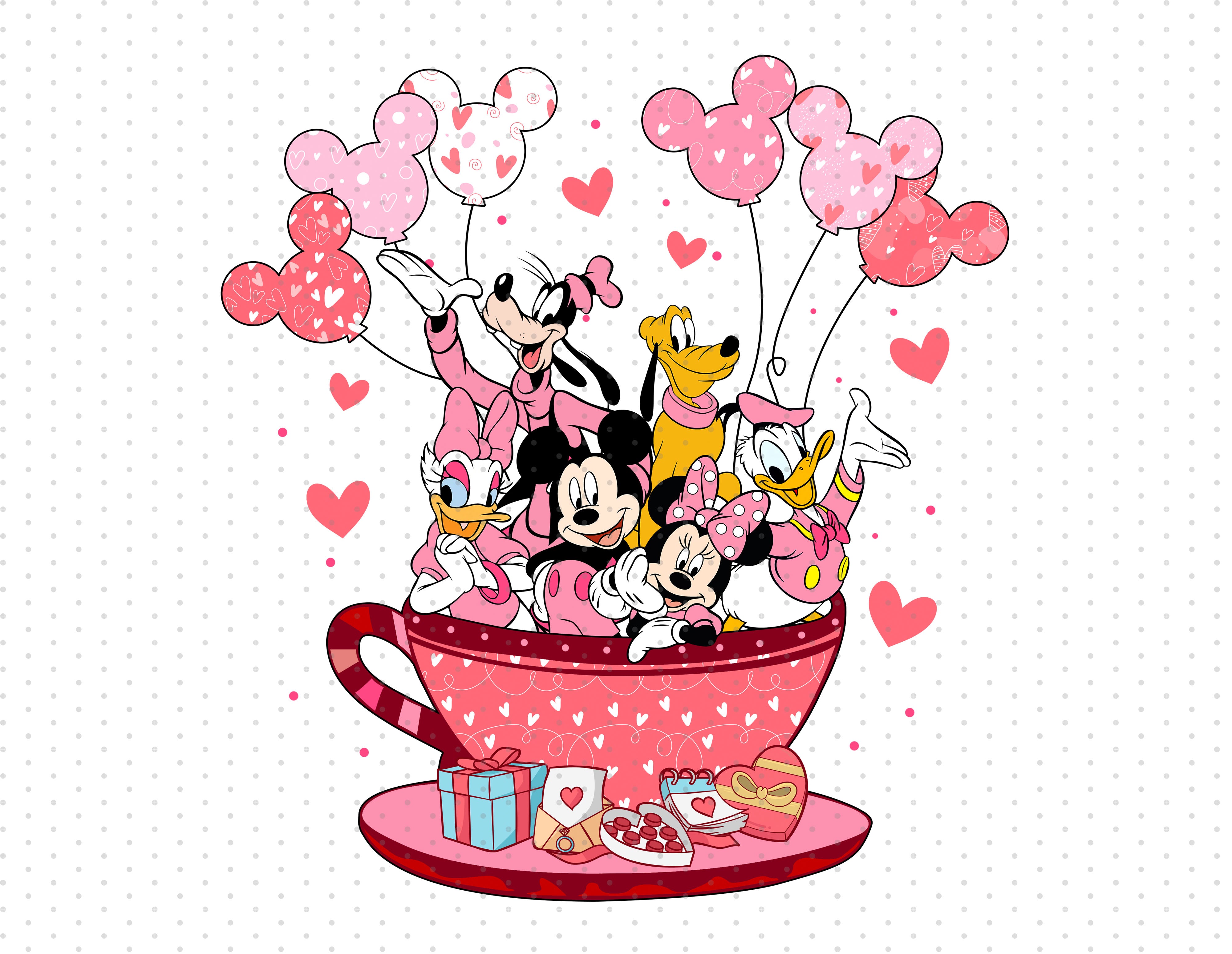 Valentine's Day Disney PNG Image