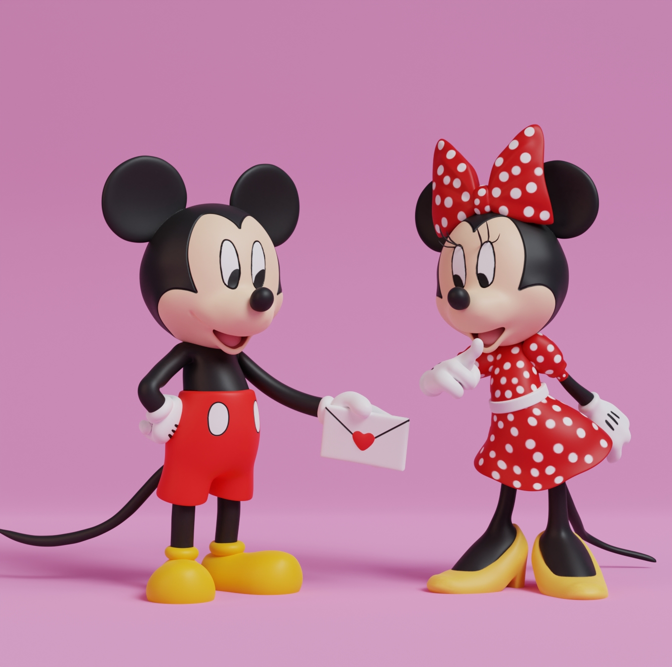 Mickey Mouse and Minnie Valentines Day