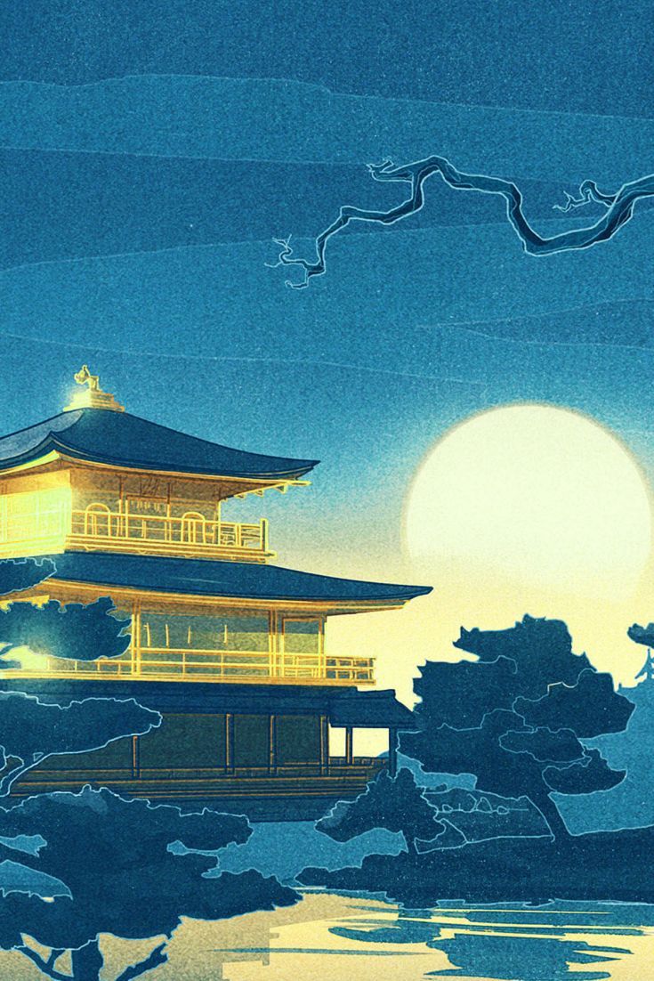 Chinese building, Art wallpaper