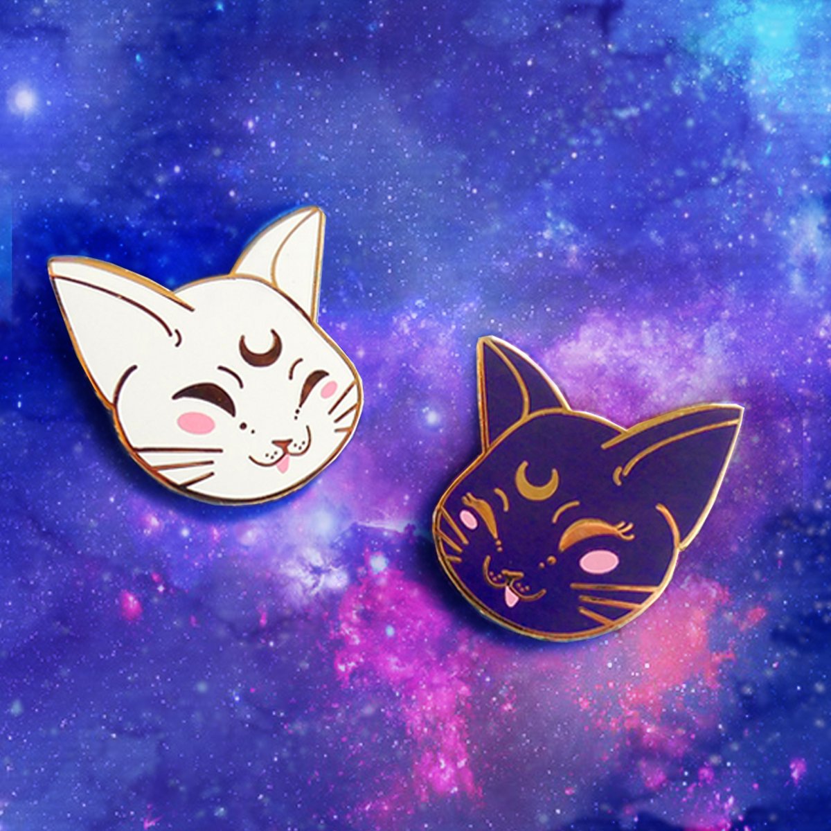 Artemis & Luna Enamel Pin Set. Cult