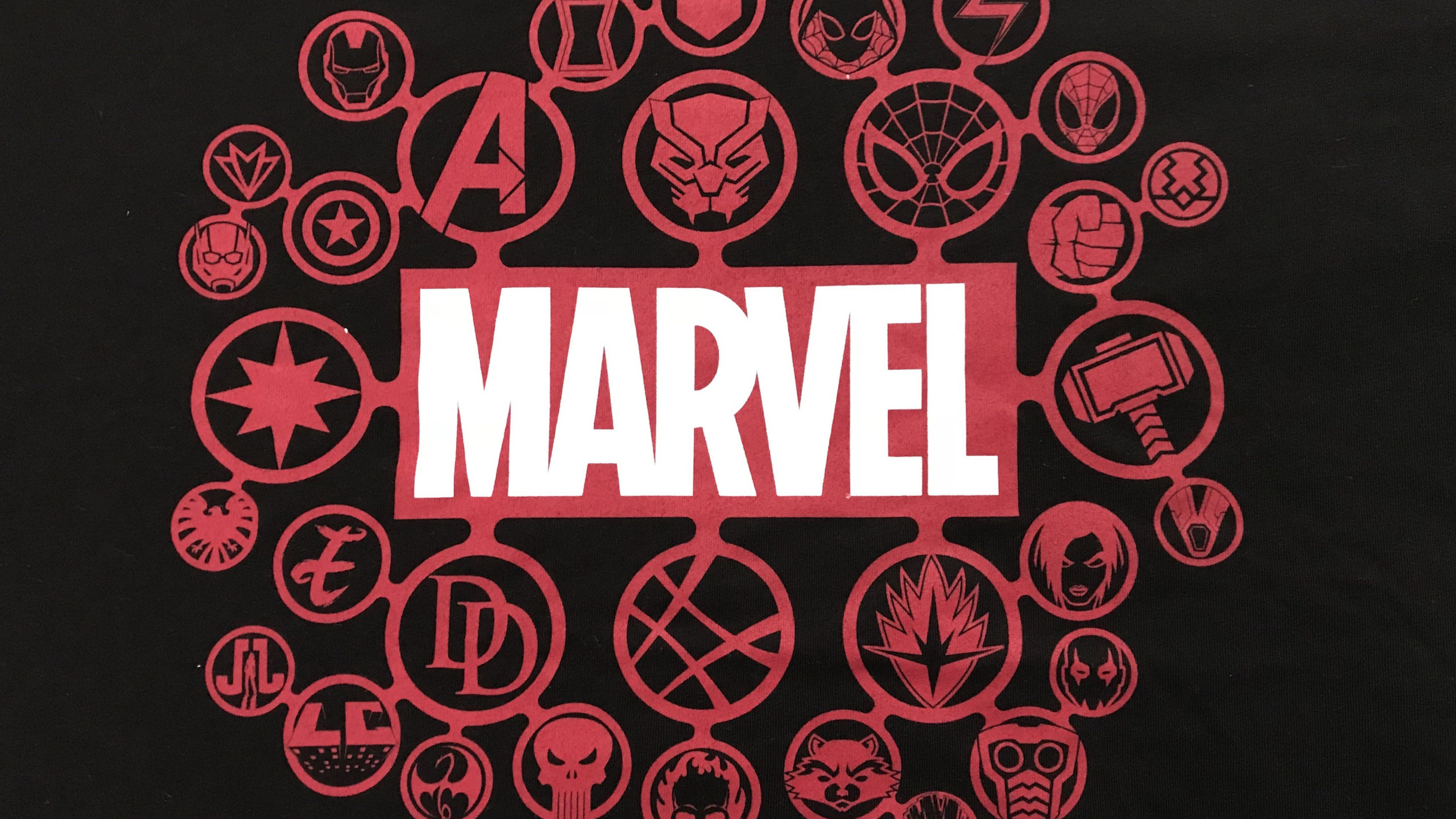 4K Marvel Logo Background Wallpaper