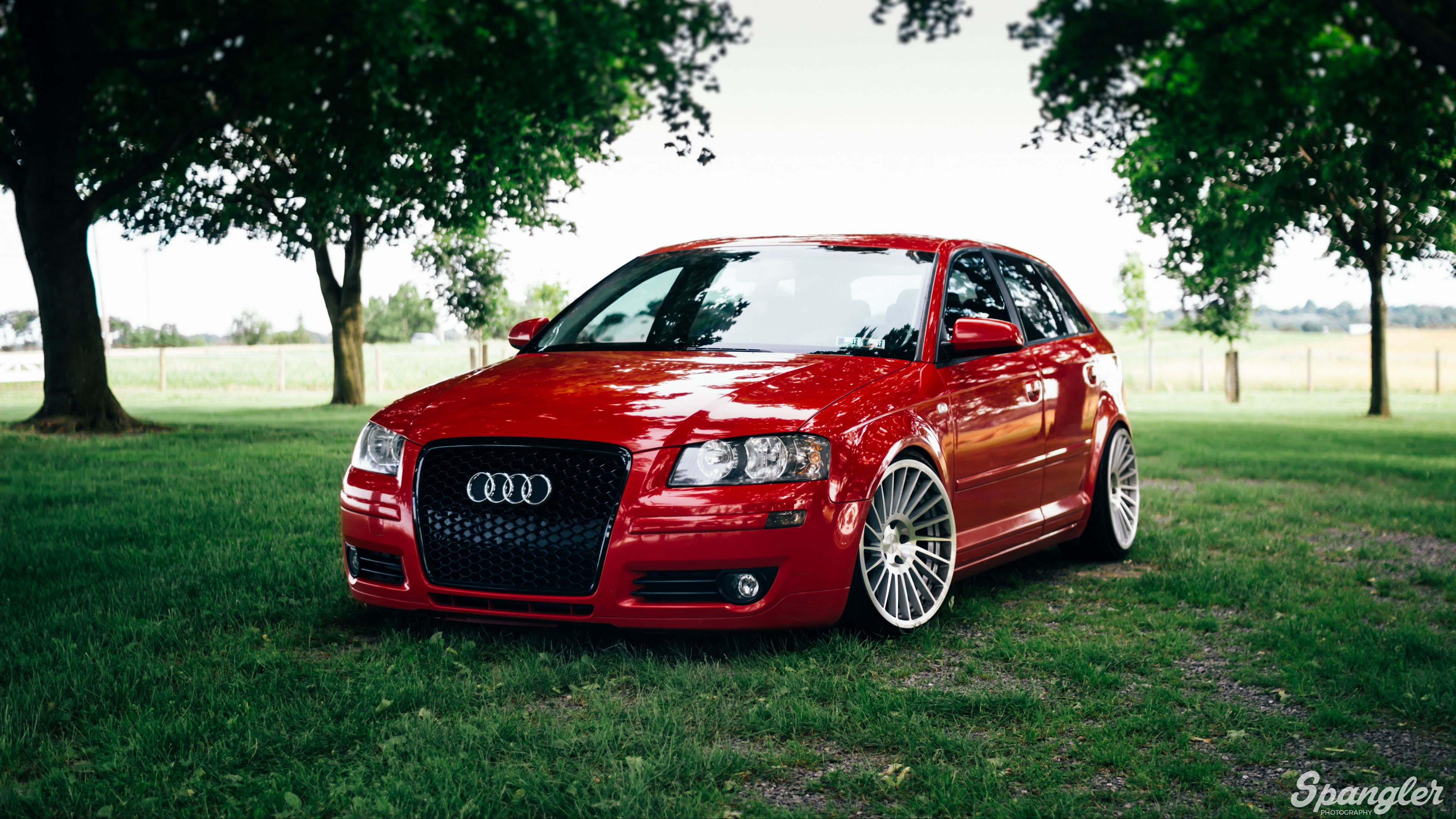 wallpaper 3840x2160 audi a3, red