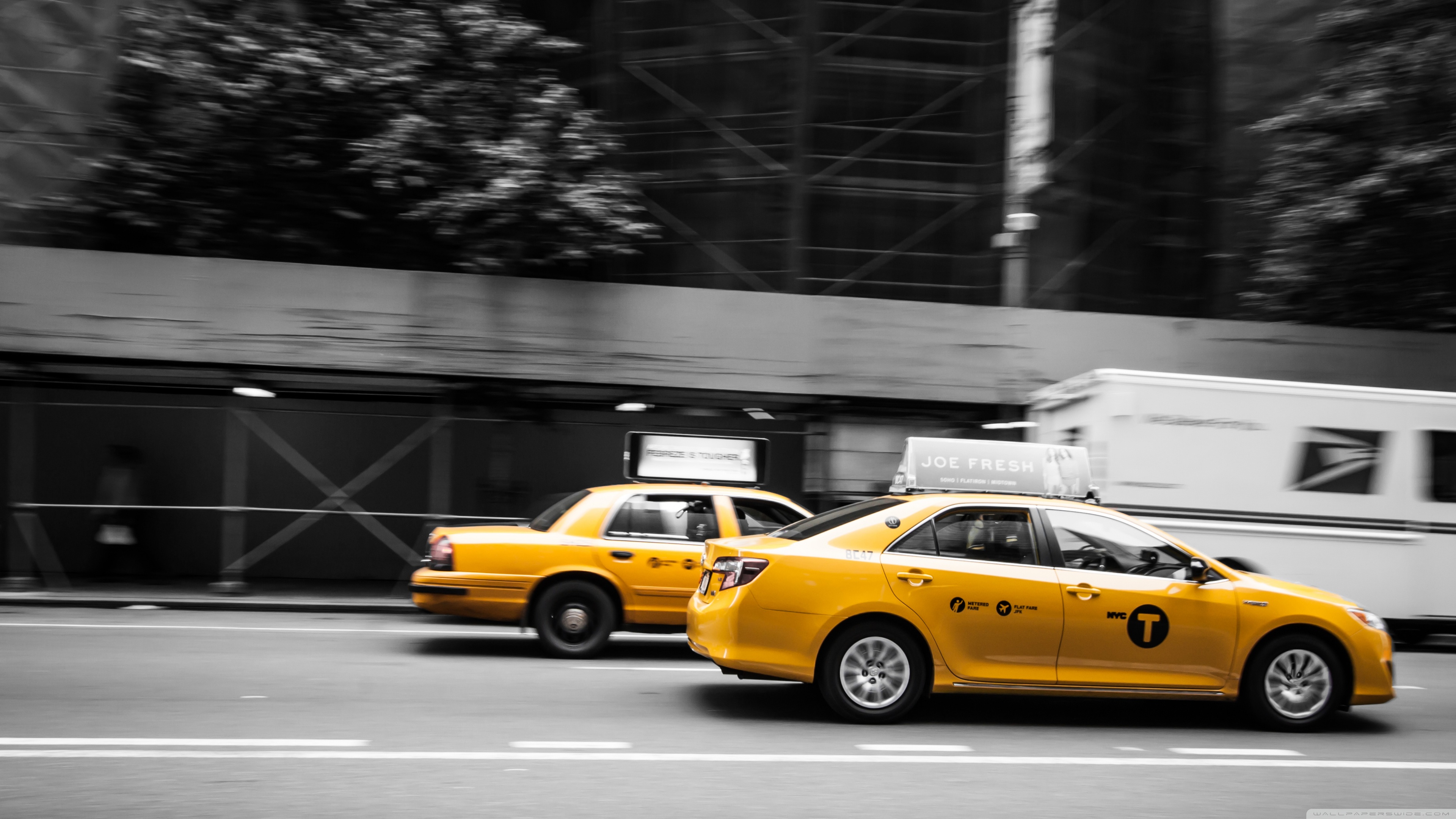 New York Taxi Ultra HD Desktop