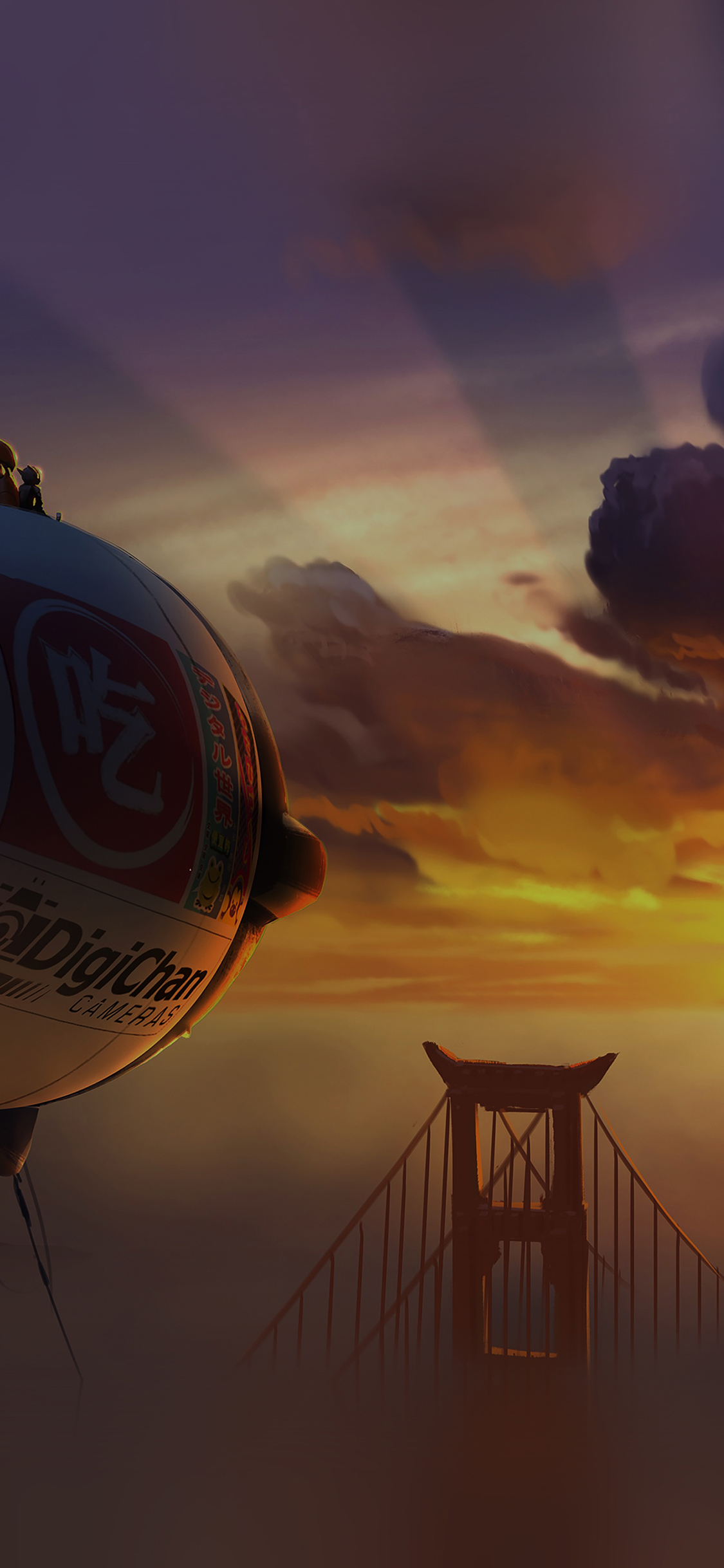 Big Hero 6 Fly Air Dark Disney Art
