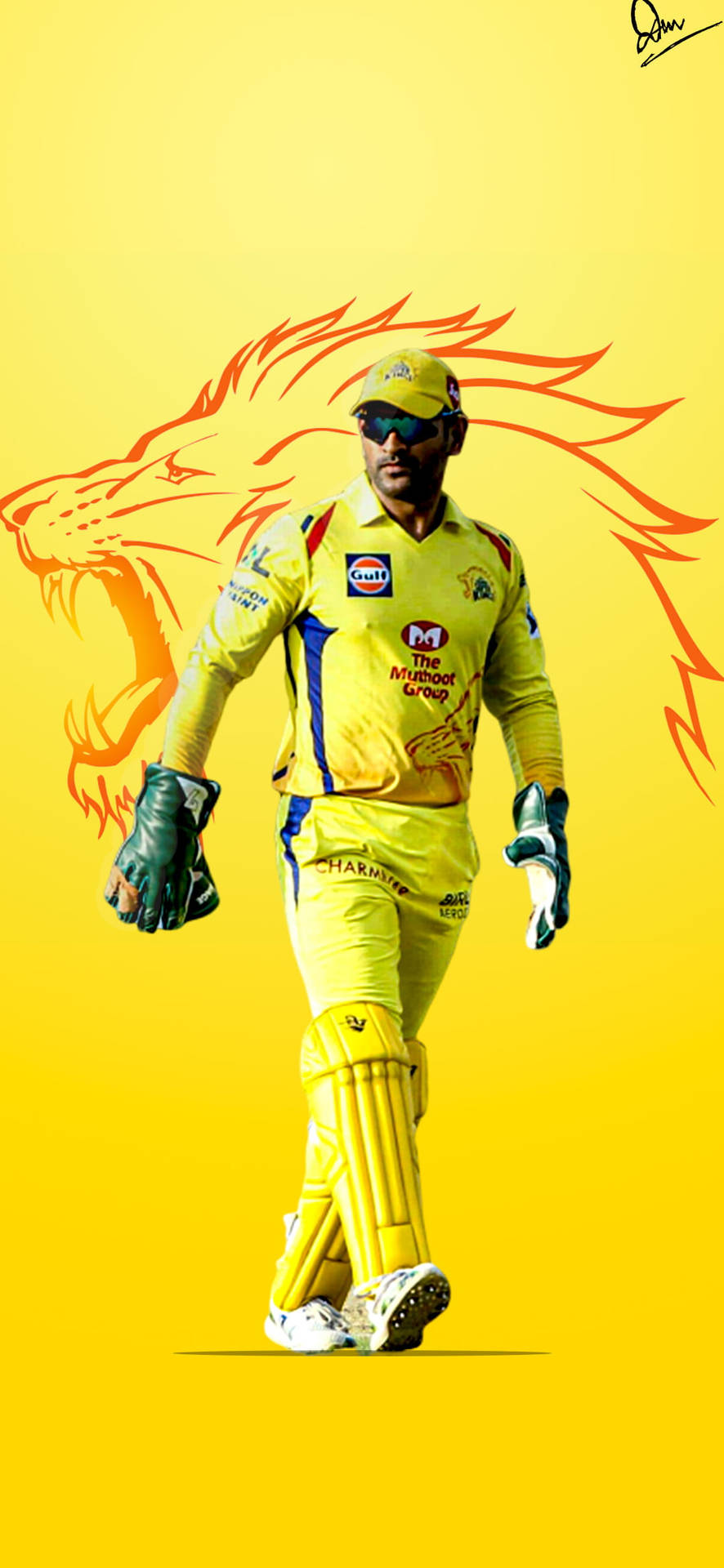 Download Chennai Super Kings Dhoni Lion
