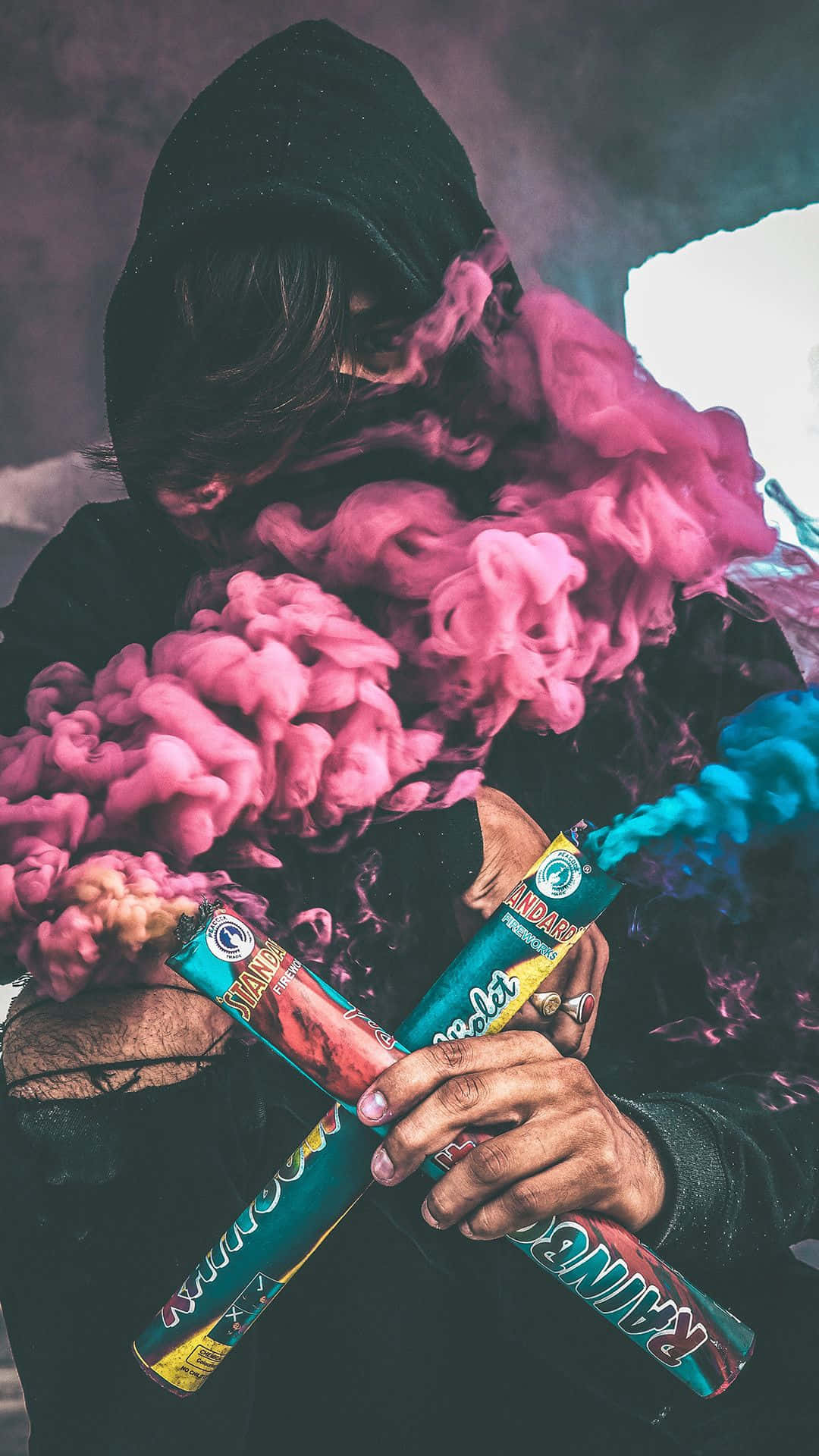 Blue Smoke Wallpaper