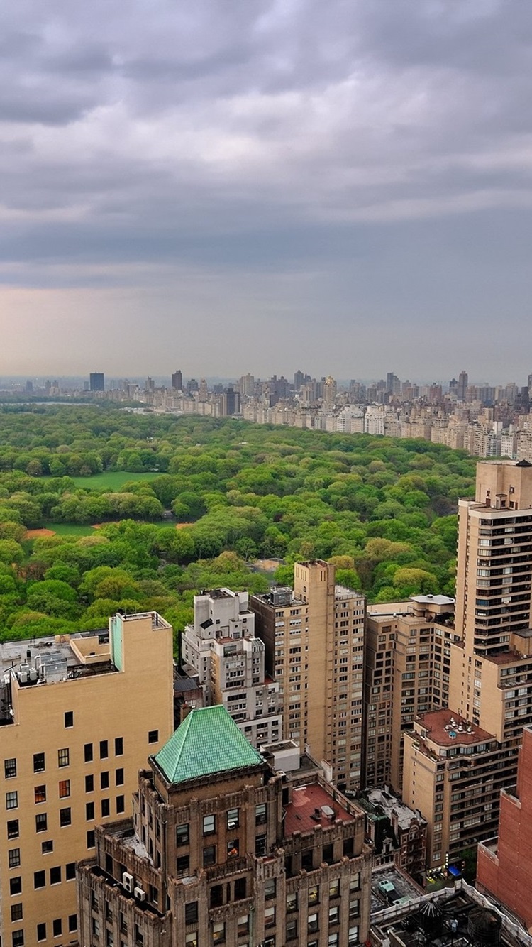 Central Park, New York, city, buildings