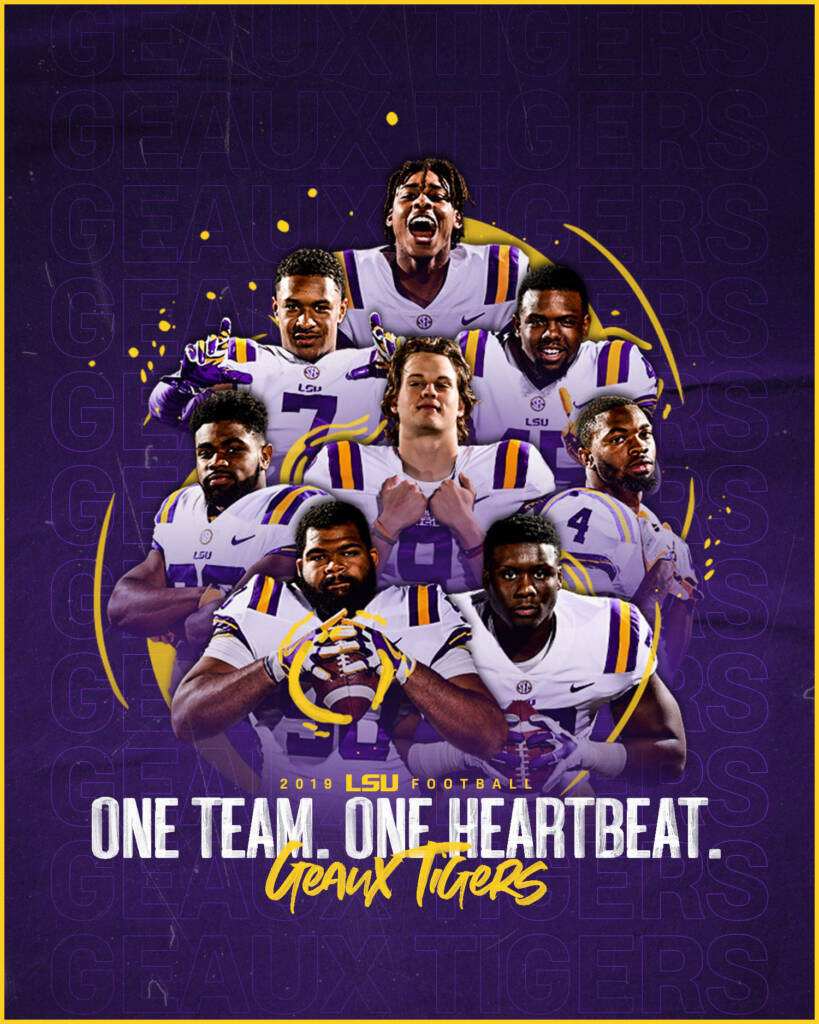LSU Athletics Virtual Background