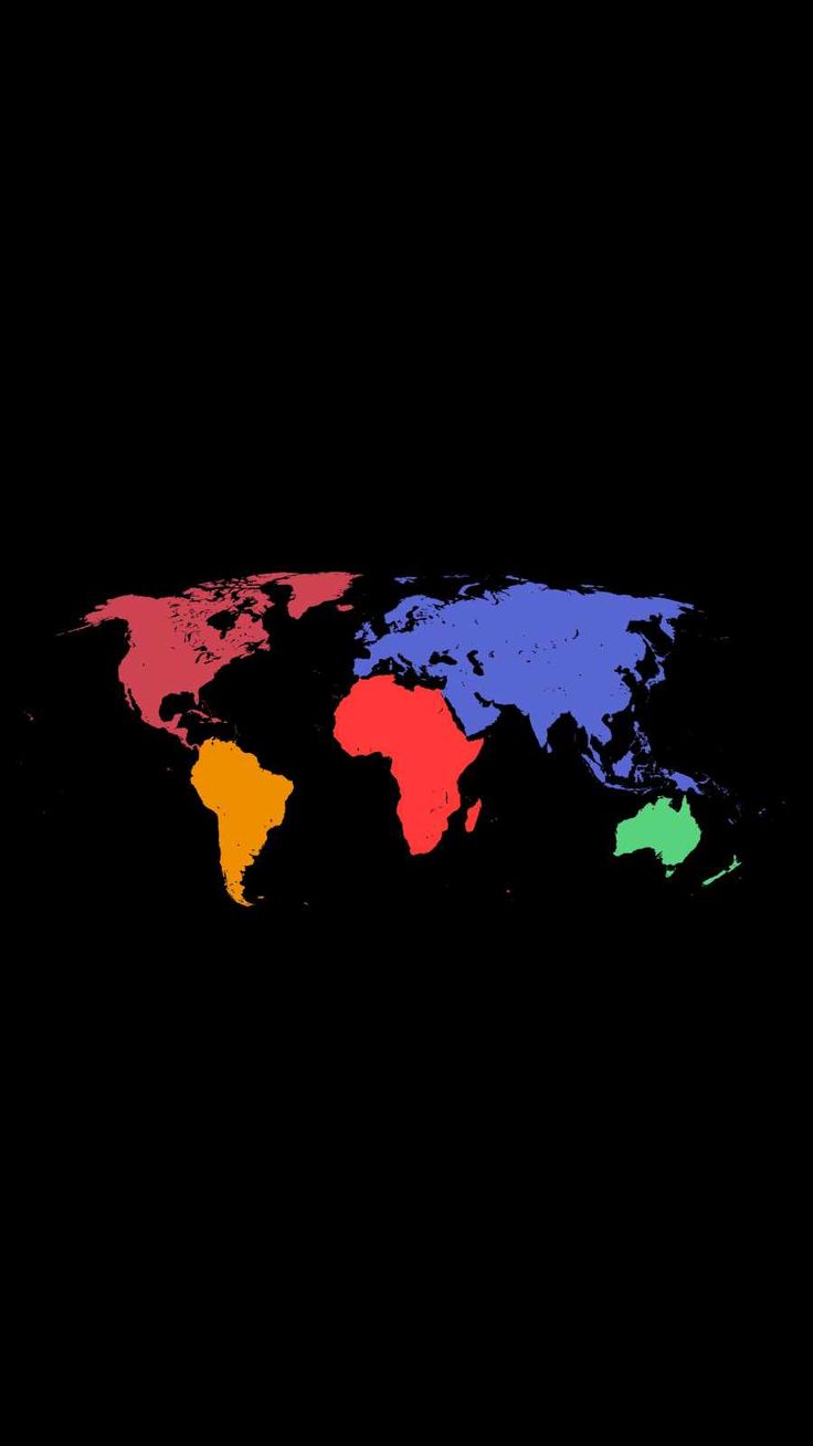 World Map Colors Wallpaper