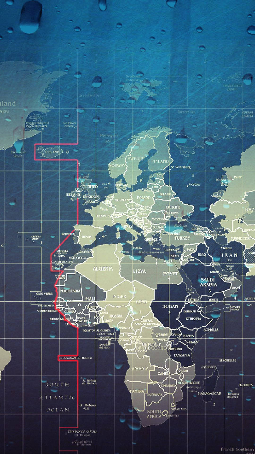 States Map Ocean Territory Wallpaper