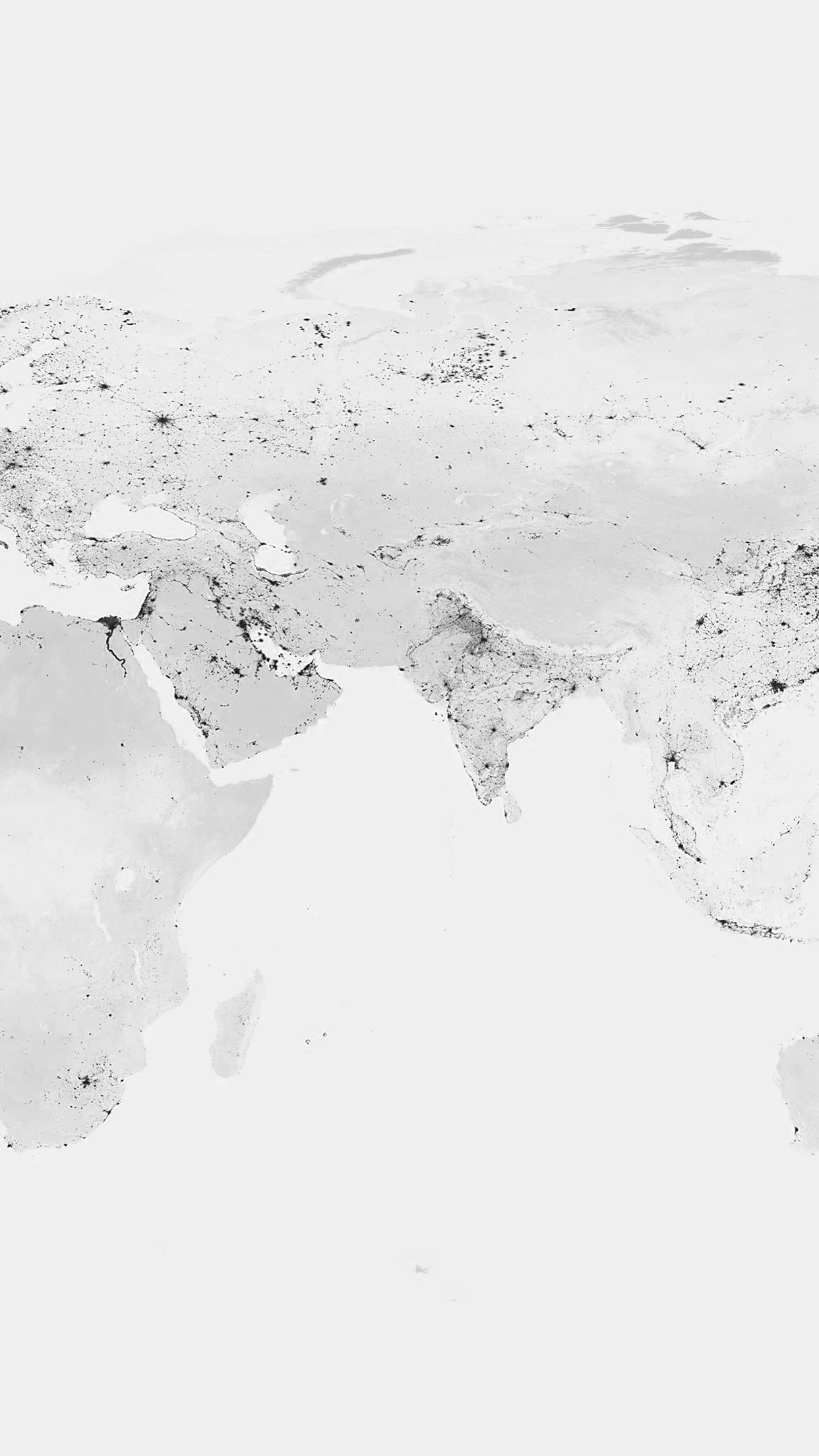 Worldmap Bw Dark Earth View Art Clear