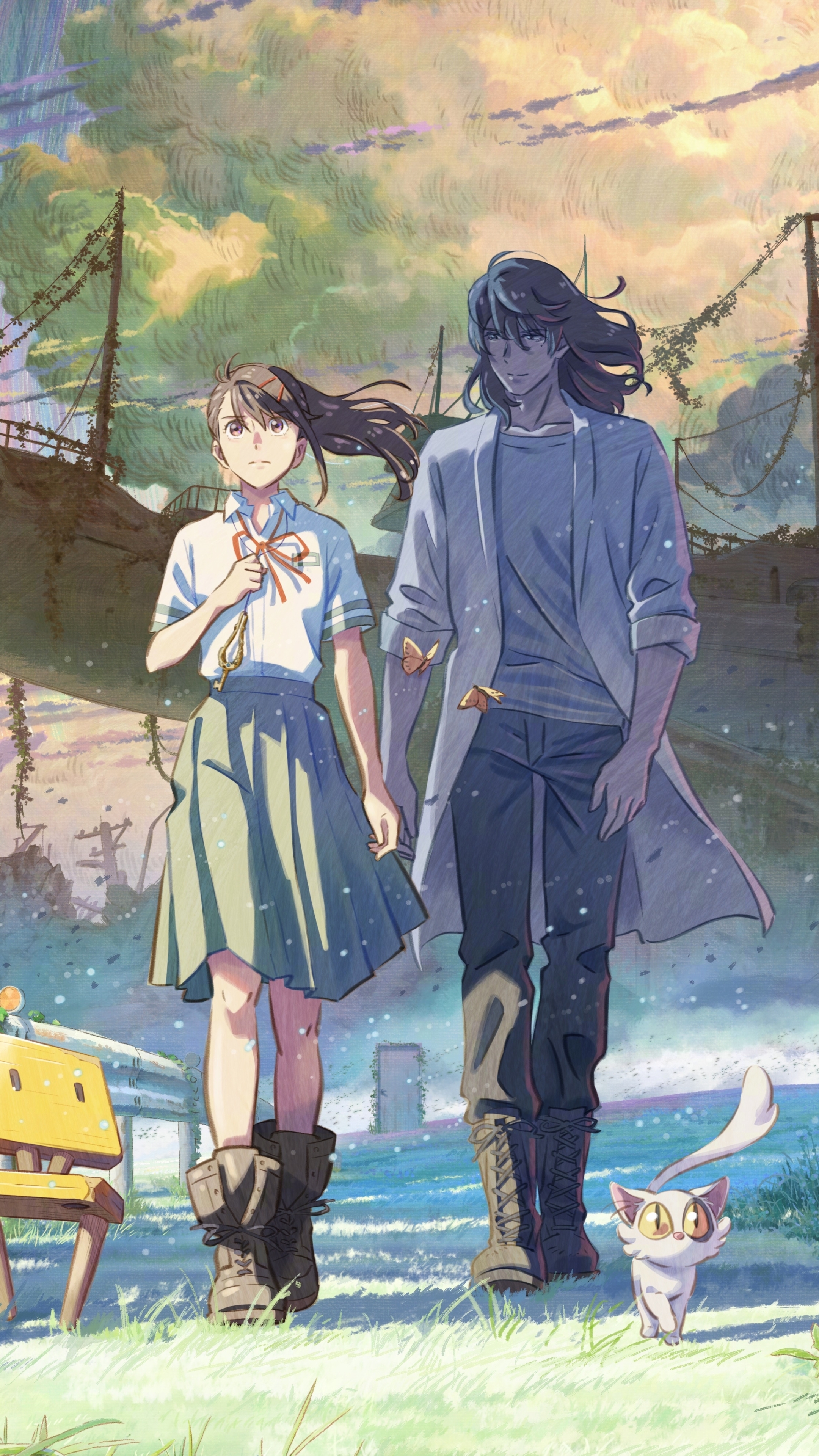 Suzume Iwato iPhone Wallpaper