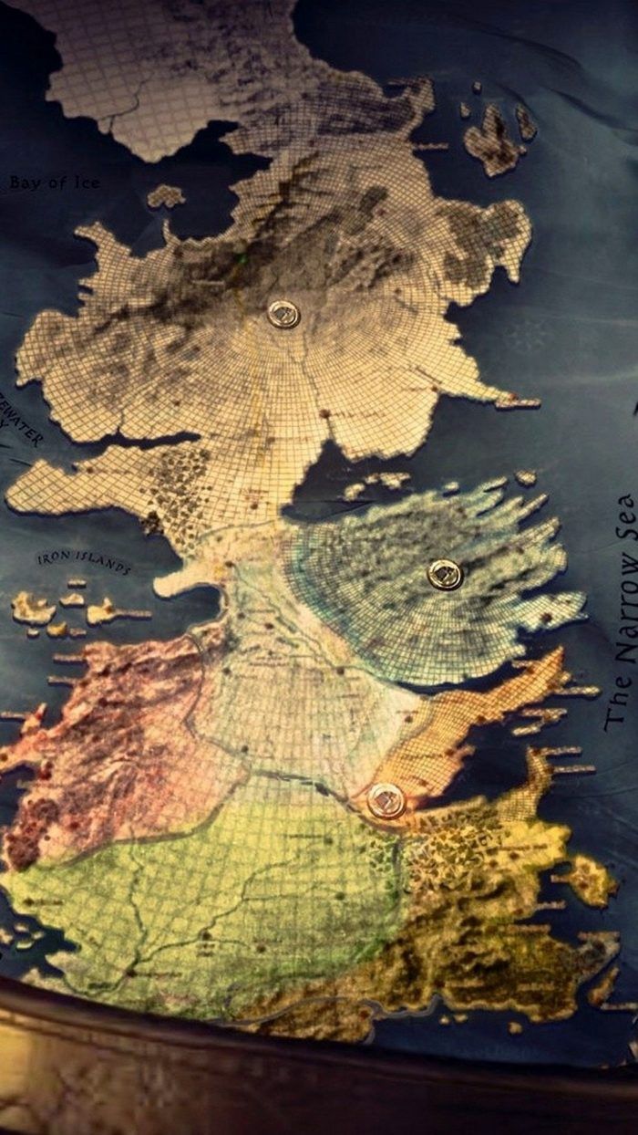 Game of Thrones Map iPhone Wallpaper