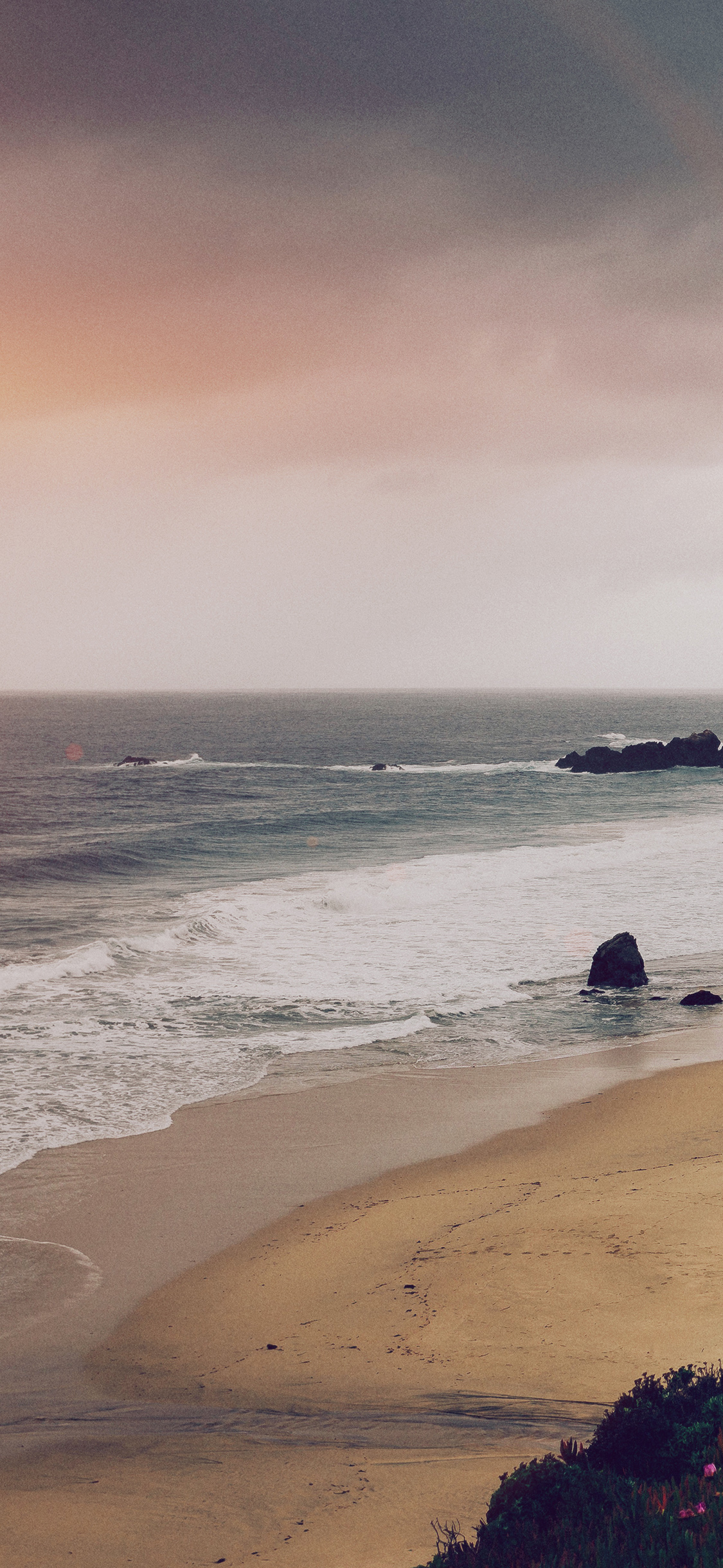 Sea Beach Nature Love Flare Wallpaper